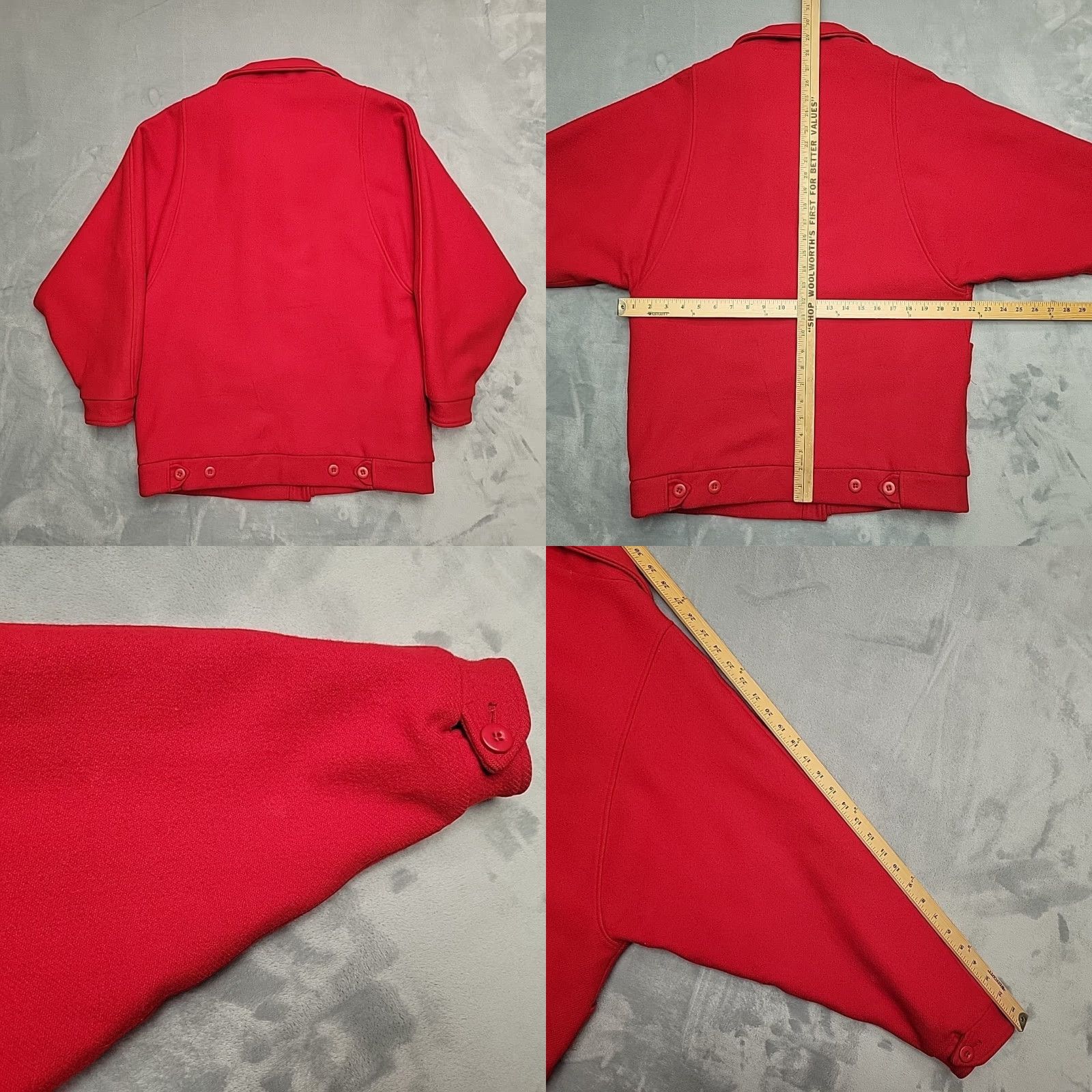 Vintage VTG Woolrich Jacket Womens M Red Wool Plaid Lined Outdoor Made In The USA Size M / US 6-8 / IT 42-44 - 8 Thumbnail