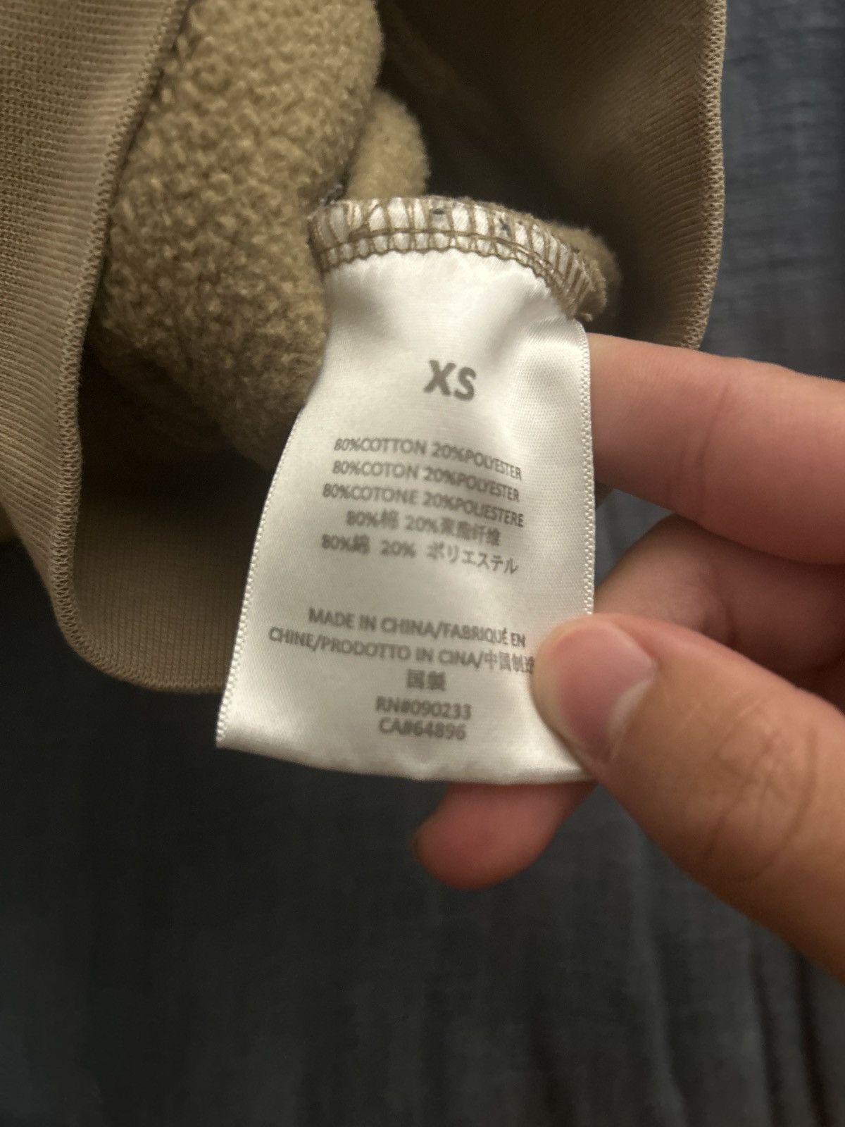 Fear of God Fear Of God tan hoodie Size US XS / EU 42 / 0 - 8 Thumbnail