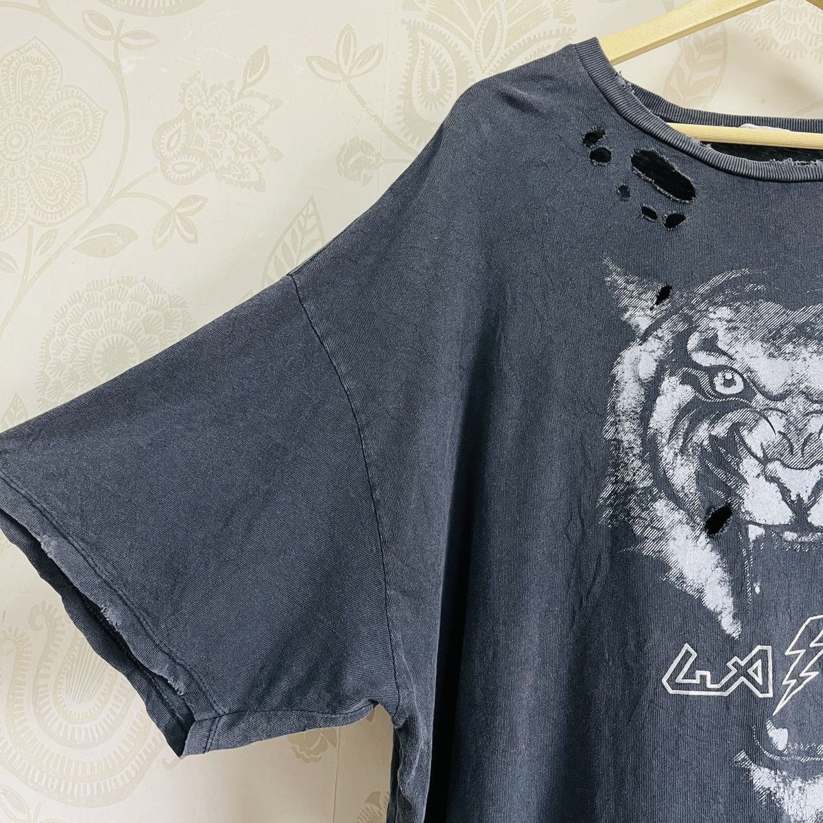 Designer × Zara Distressed Zara LA NY Baggy Ripped TShirt Made In Portugal Size US XL / EU 56 / 4 - 7 Thumbnail