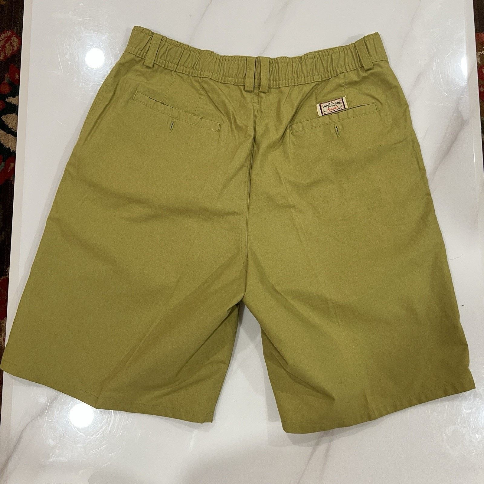 Bugle Boy Bugle Boy Original Shorts 32 Men's VTG Olive Green Pleated Size US 32 / EU 48 - 3 Thumbnail
