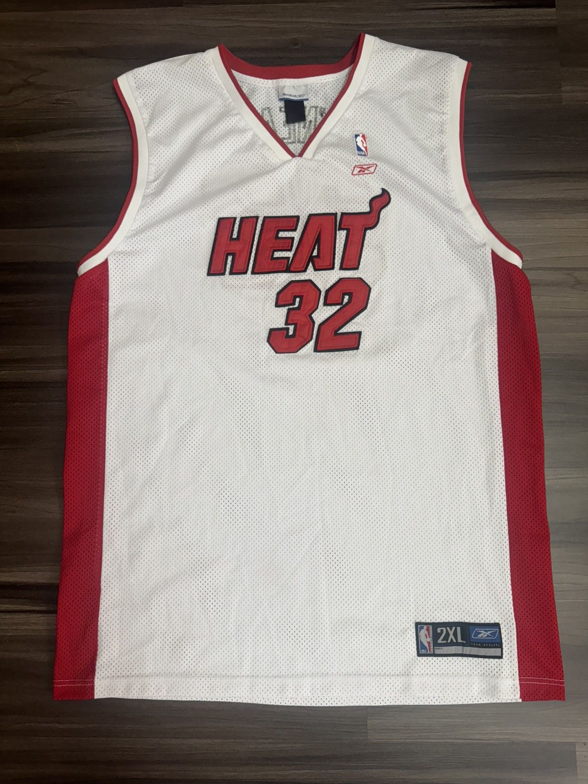 Reebok Shaq Shaquille O’Neal #32 Miami Heat NBA Stitched Jersey Size US XXL / EU 58 / 5 - 1 Thumbnail