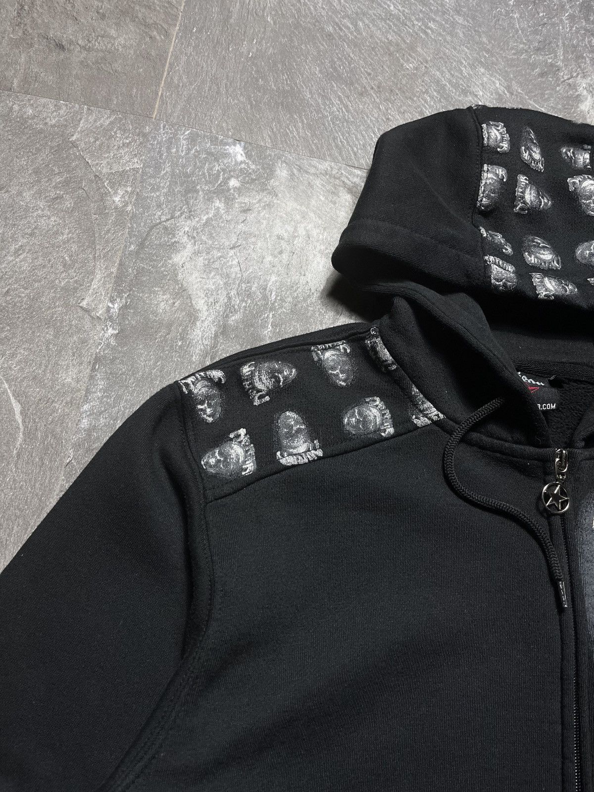 No Fear No Fear Skull Bones Zip Hoodie Japanese Vintage 90s Y2k Size US S / EU 44-46 / 1 - 4 Thumbnail