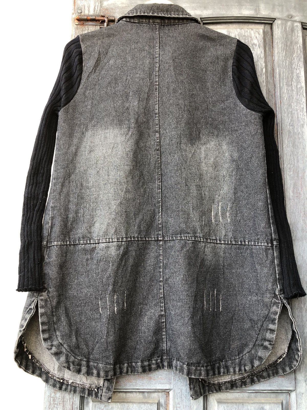 Japanese Brand Shirt Denim British Patch Pin Studed Knit Longsleeve Style Size US M / EU 48-50 / 2 - 11 Thumbnail