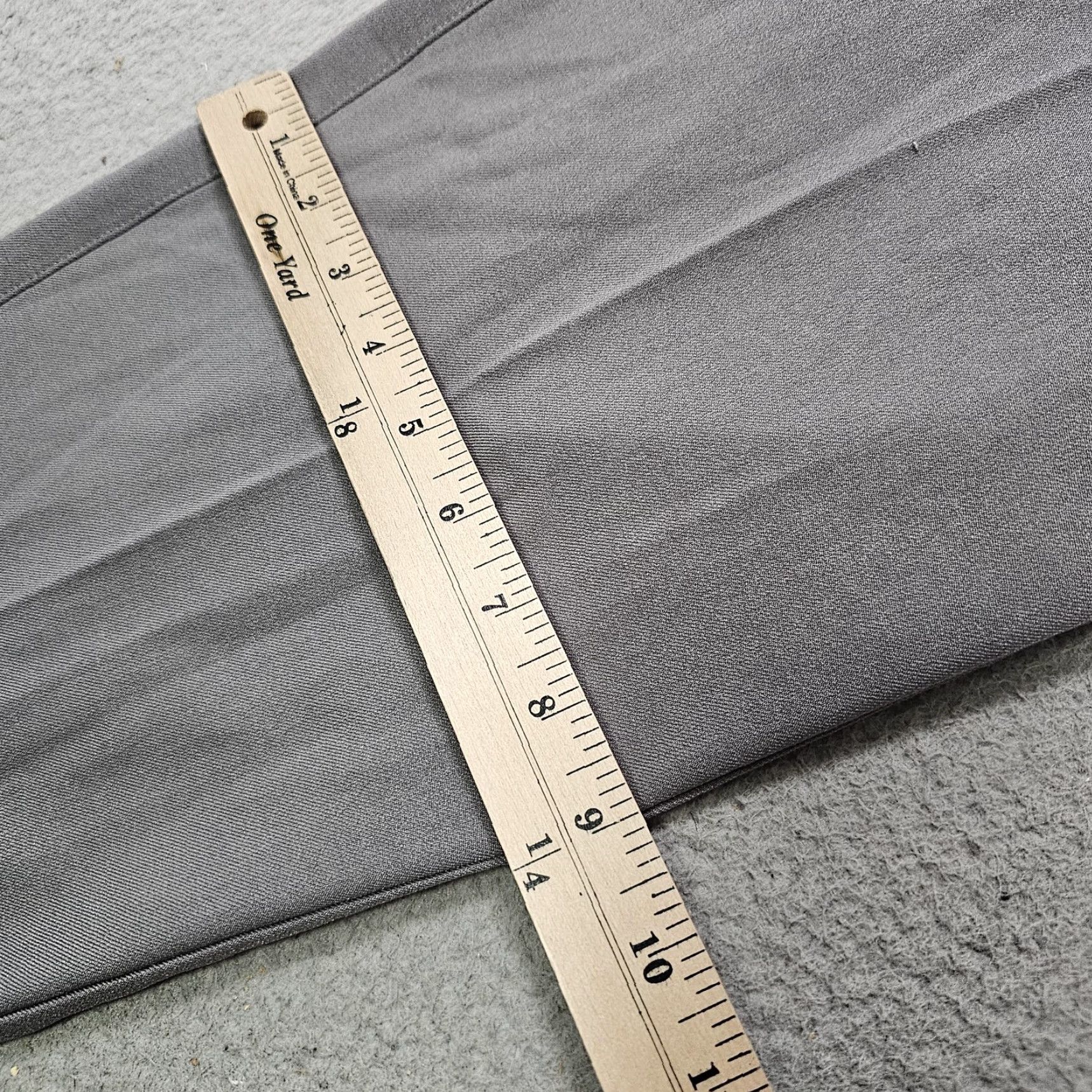 Peter Millar Peter Millar Dress Pants Mens 34x30 Gray Crown Sport Flat Front Pockets Slim Straight Logo 100% Polyester Business Casual Size US 34 / EU 50 - 5 Thumbnail
