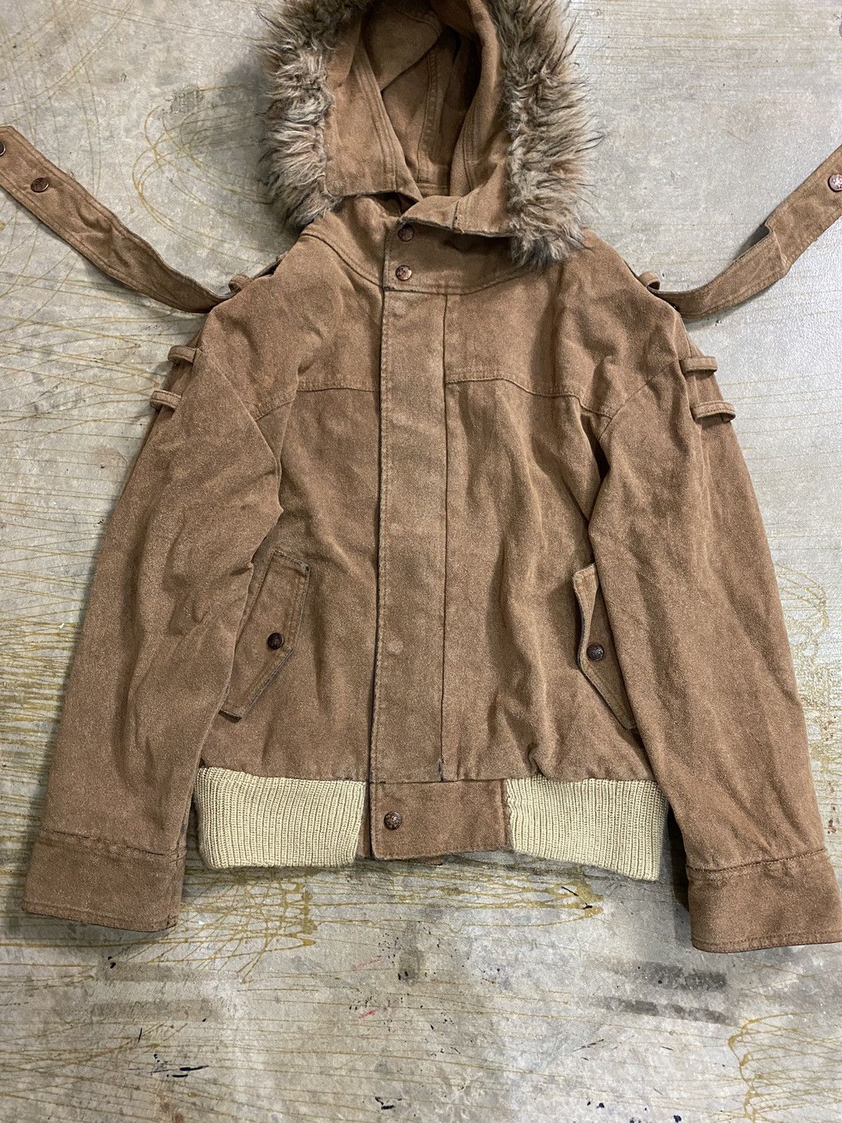 Beauty Beast Vtg OZONE ROCKS Hysteric suede leather fur jacket Size US S / EU 44-46 / 1 - 3 Thumbnail