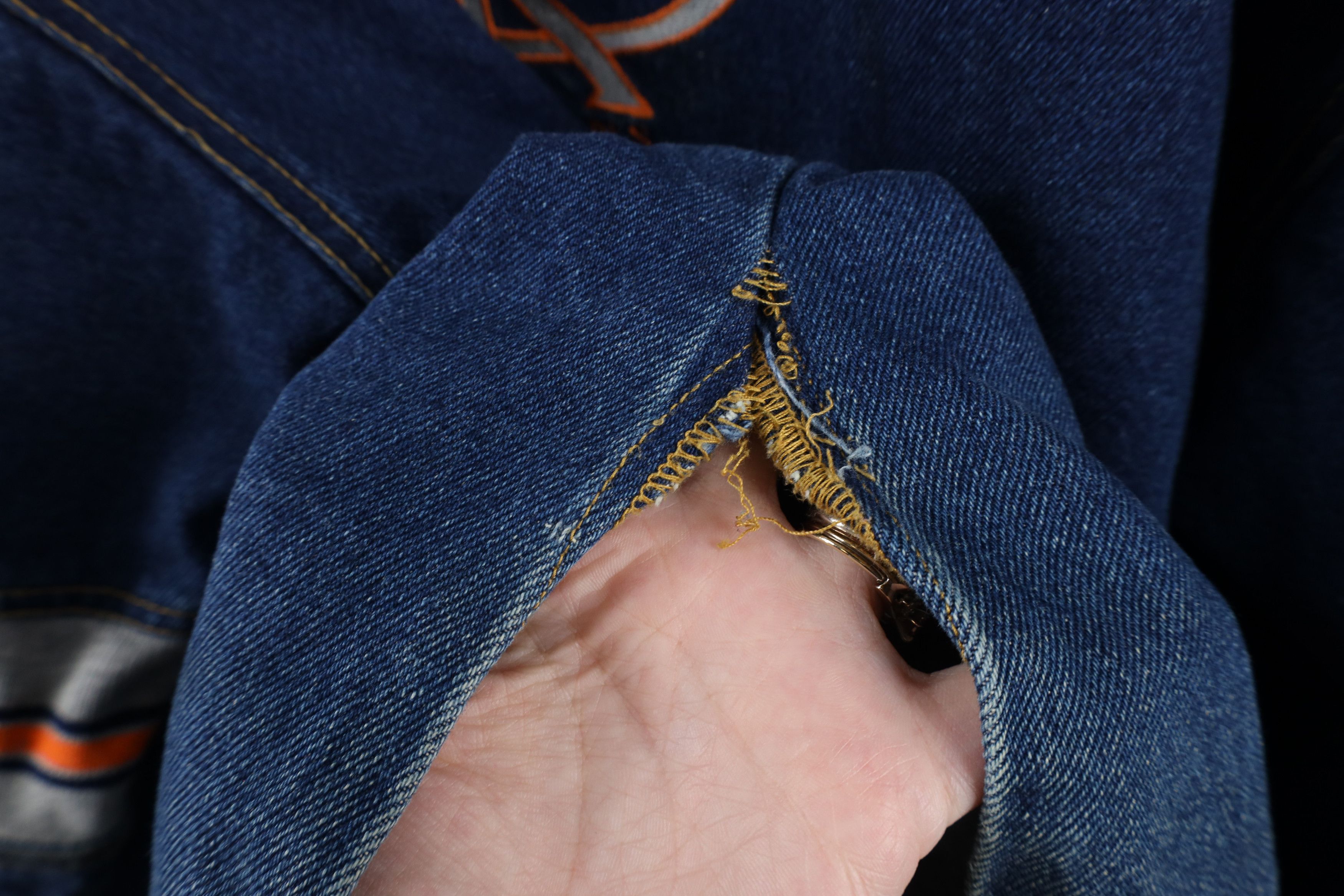 Vintage Vintage 90s Streetwear Half Zip Pullover Denim Jacket USA Size US XXL / EU 58 / 5 - 9 Thumbnail