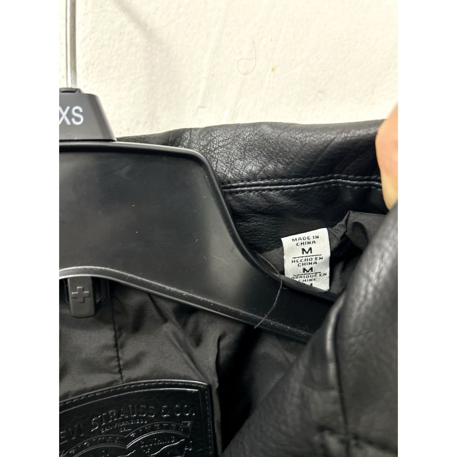 Levi's Levis Womens Faux Leather Moto Jacket Size M Black Asymmetrical Zip Biker Jacket Coat Size M / US 6-8 / IT 42-44 - 6 Thumbnail