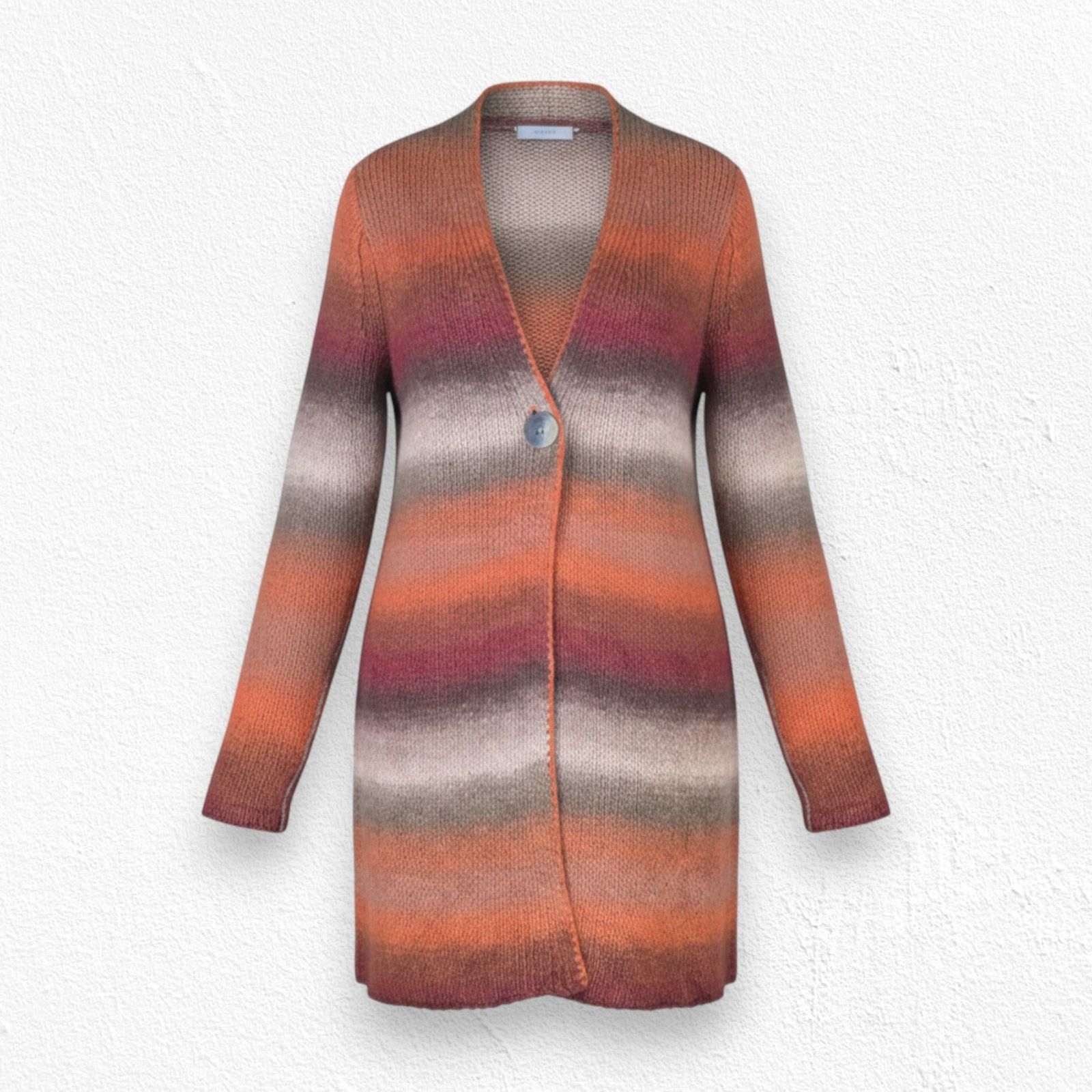 Other J. Jill Orange Ombre Striped Wool Blend Cardigan Size MP Size M / US 6-8 / IT 42-44 - 1 Thumbnail