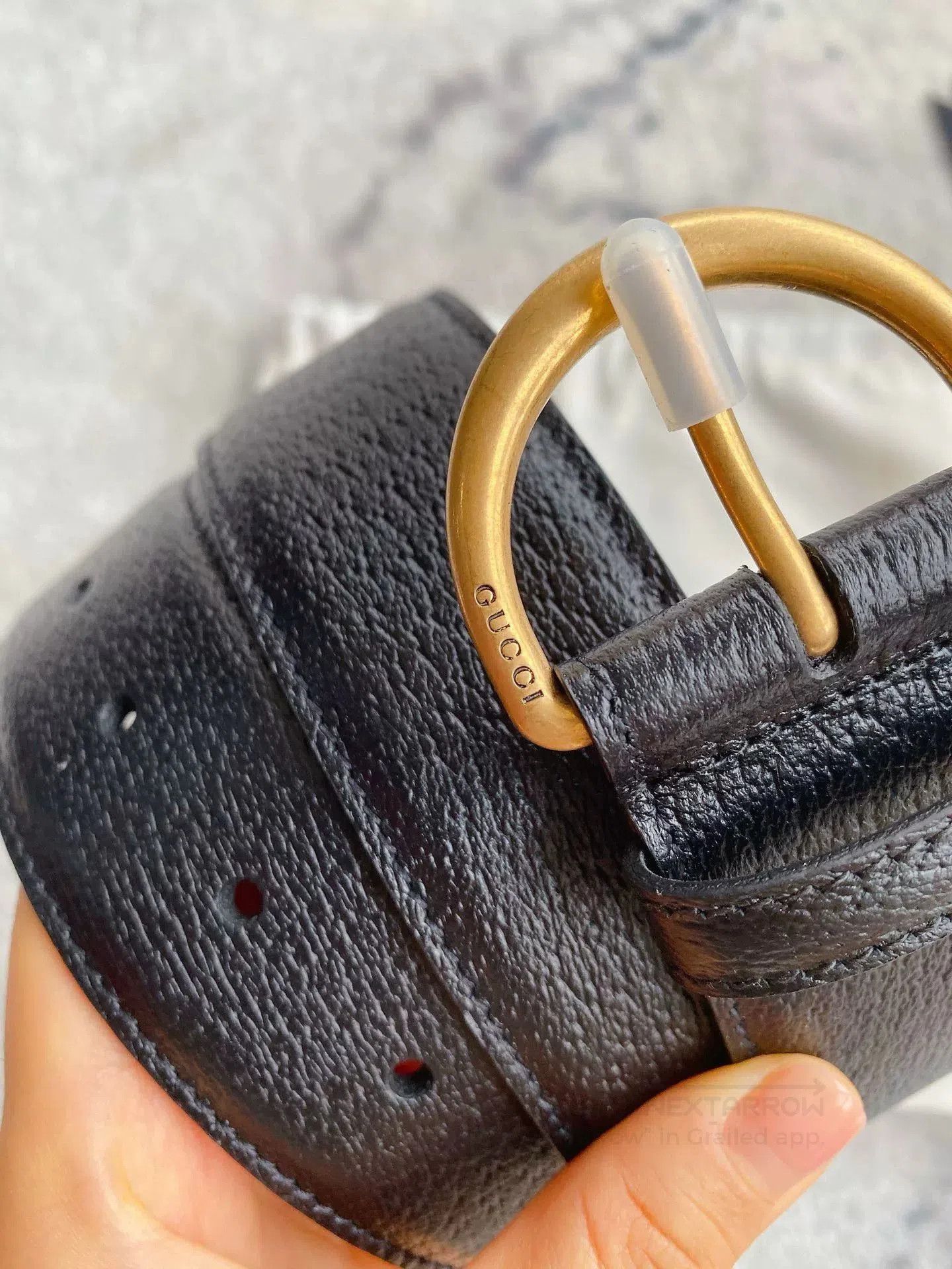 Gucci Gucci 4cm Simple Round Buckle Belt. Size ONE SIZE - 3 Thumbnail