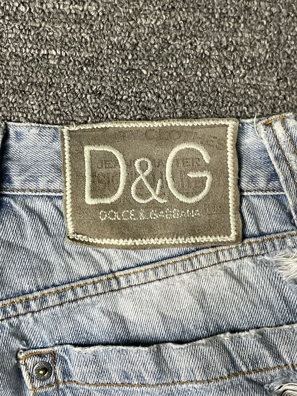 Dolce & Gabbana × Vintage Dolce & Gabanna Ripped Denim Jeans (76) Size US 33 - 17 Thumbnail
