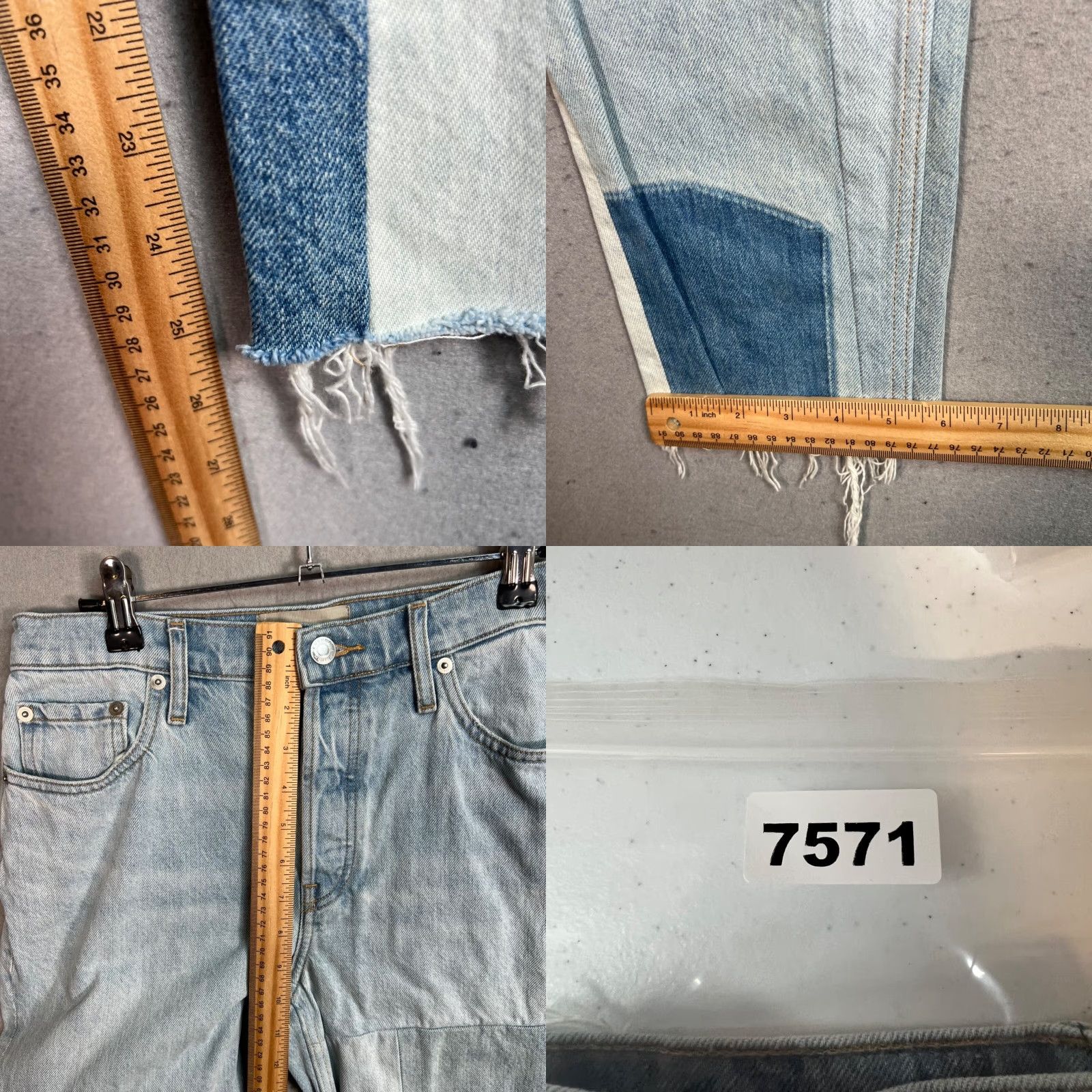 Everlane VINTAGE Everlane 90s Cheeky Jeans High-Waisted Light Wash Tapered Adult Womens 27 Blue Denim Size 27" / US 4 / IT 40 - 8 Thumbnail