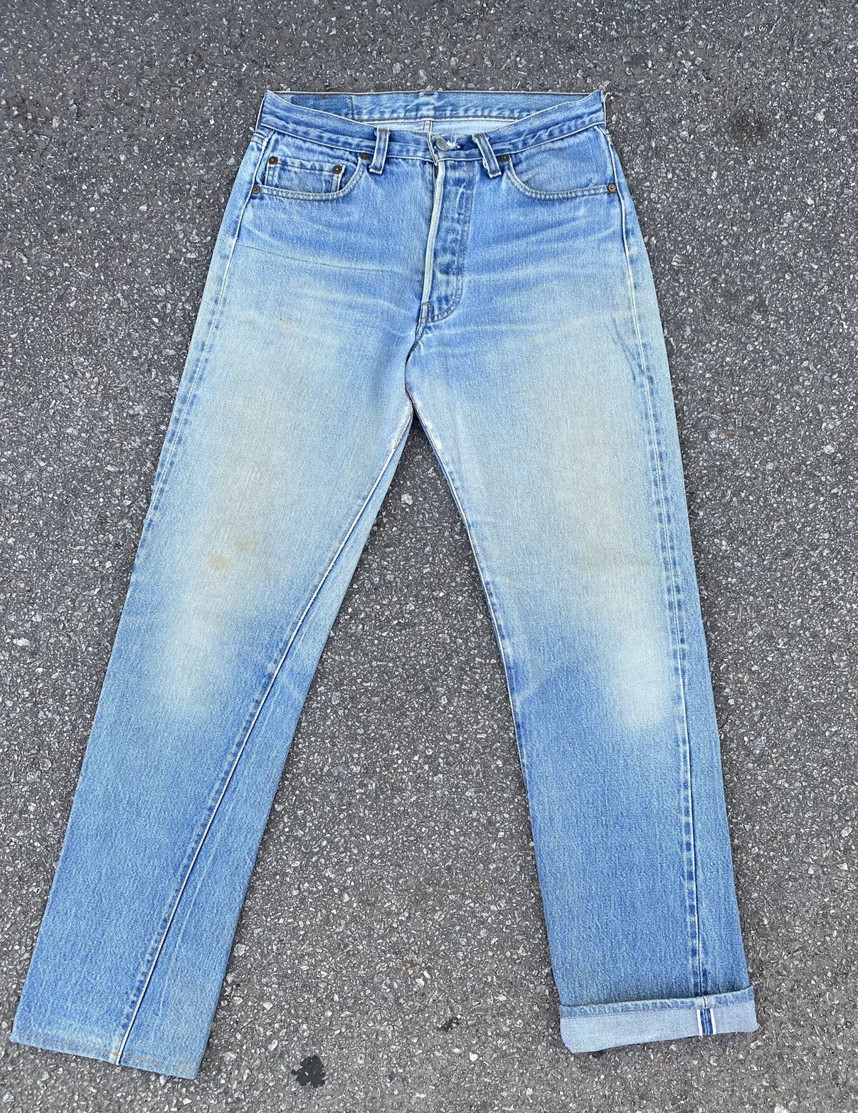 image of Levis x Levis Vintage Clothing Size 30X30.5 Vintage Levi's 501 Redline Distressed in Blue, Men's