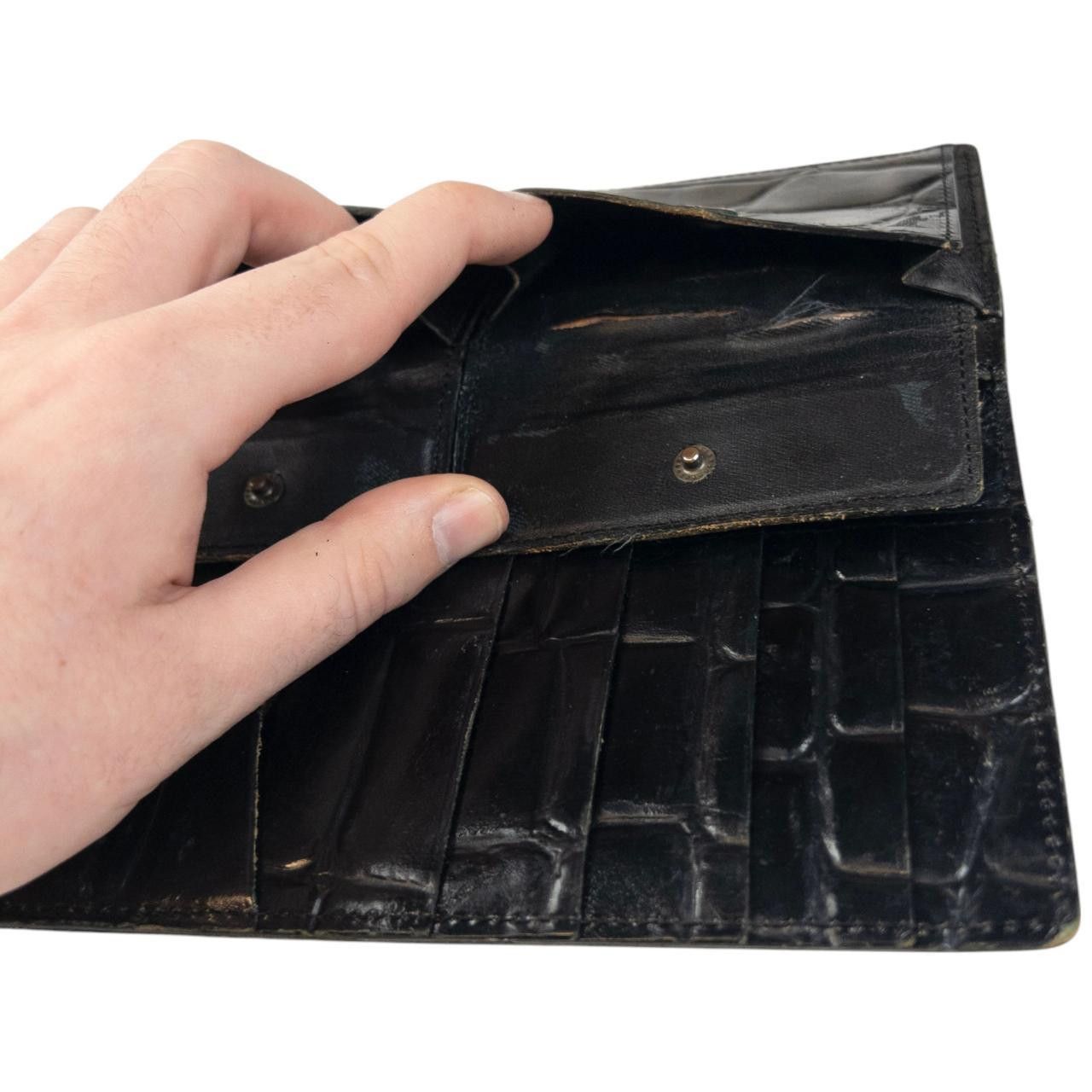 Jean Paul Gaultier Vintage Jean Paul Gaultier Crocodile Embossed Purse Size ONE SIZE - 4 Thumbnail