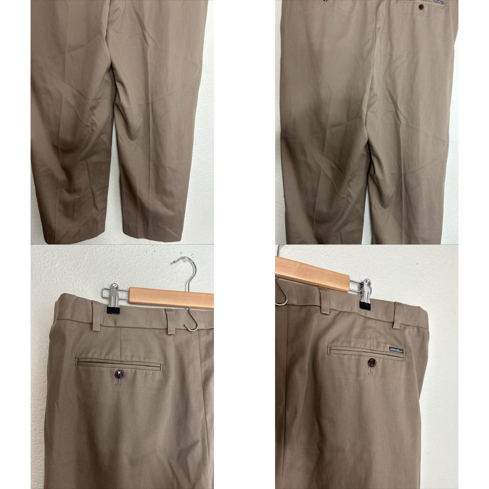 Eddie Bauer VINTAGE Eddie Bauer wrinkle free relaxed fit cotton pants Dark Khaki Mens 42x30 42 Tall Beige Dress Pants Cotton Mens 42x30 Size US 42 / EU 58 - 8 Thumbnail