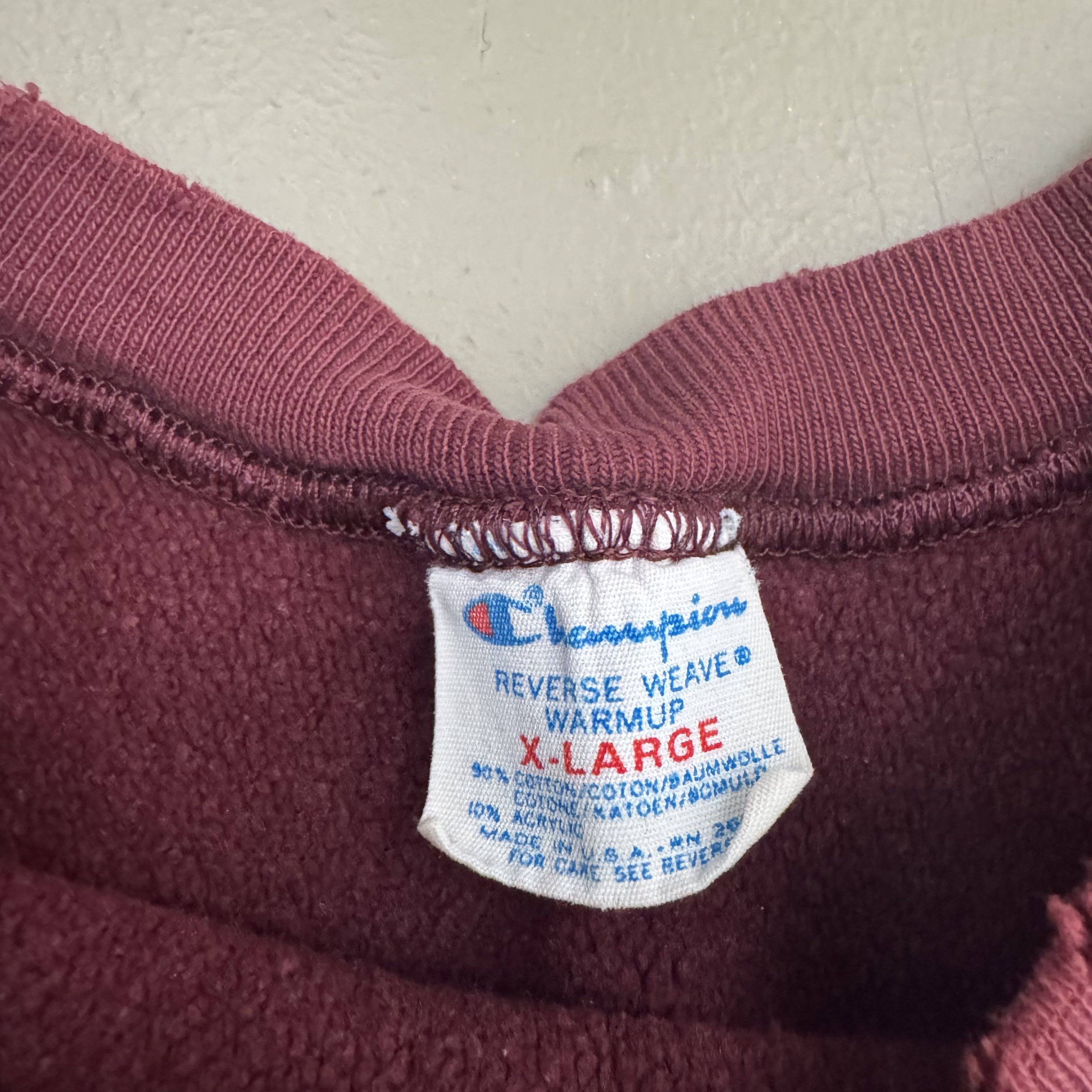 Champion × Vintage VTG Distressed Faded 80s Harvard Champion Reverse Weave Size US XL / EU 56 / 4 - 3 Thumbnail