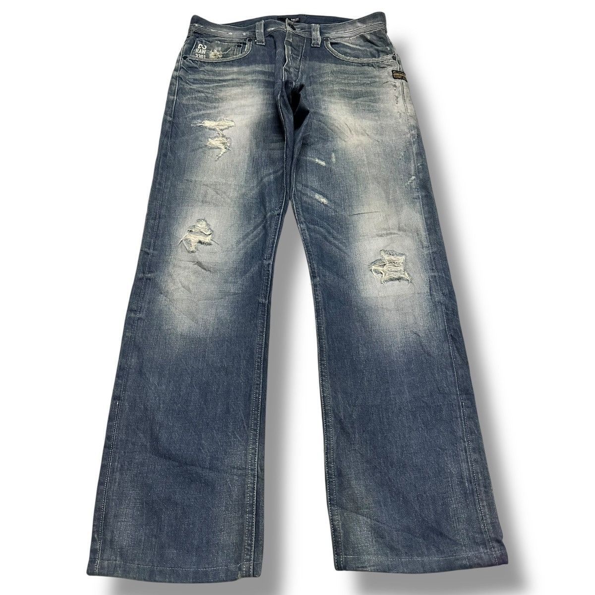 G-Star G Star Vintage Distressed Baggy Loose Style & Faded Wash Size US 32 / EU 48 - 1 Thumbnail