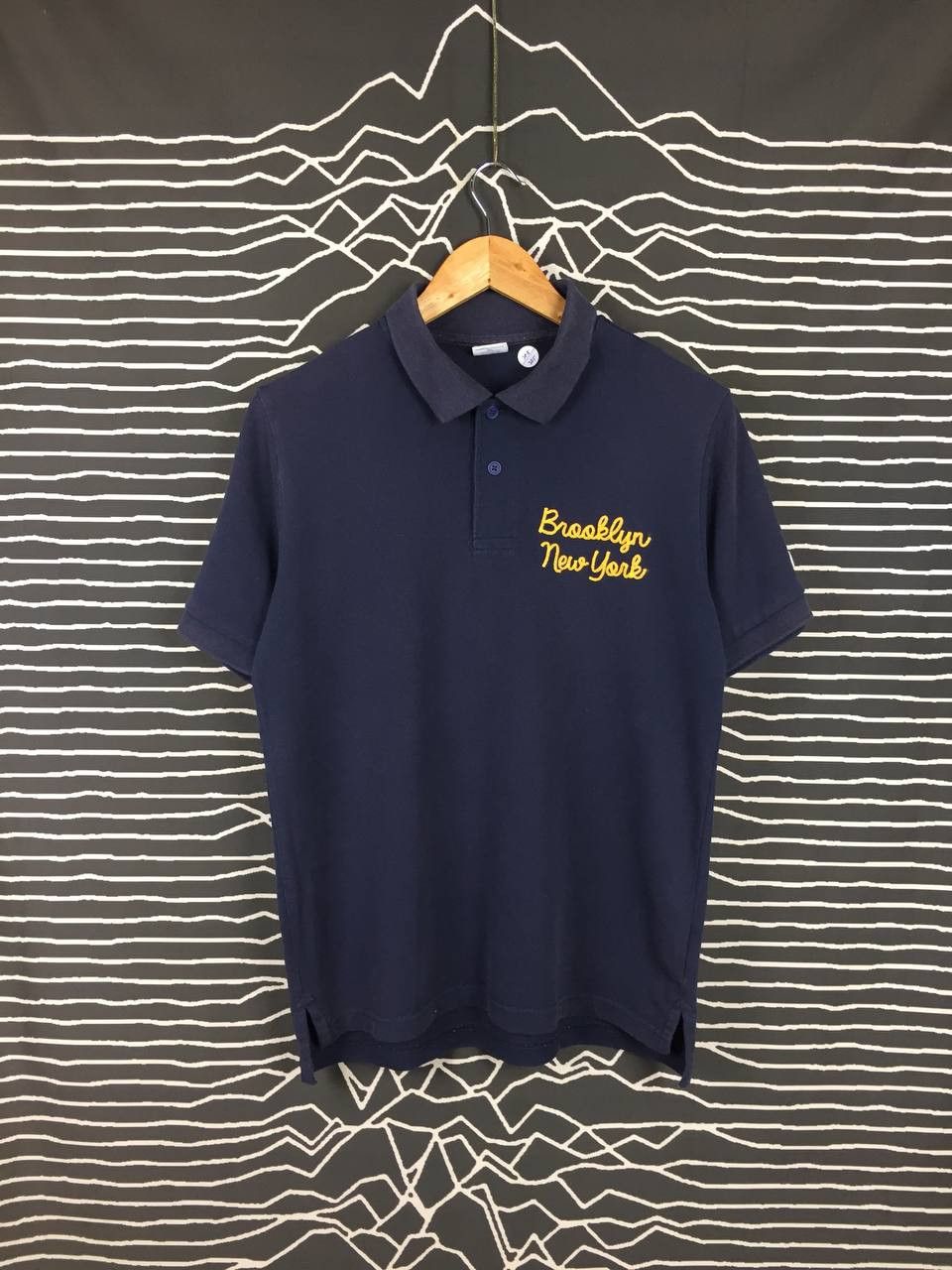 Champion × Vintage Vtg Champion Brooklyn New York Embroidered Logo Polo Tee Size US L / EU 52-54 / 3 - 1 Thumbnail