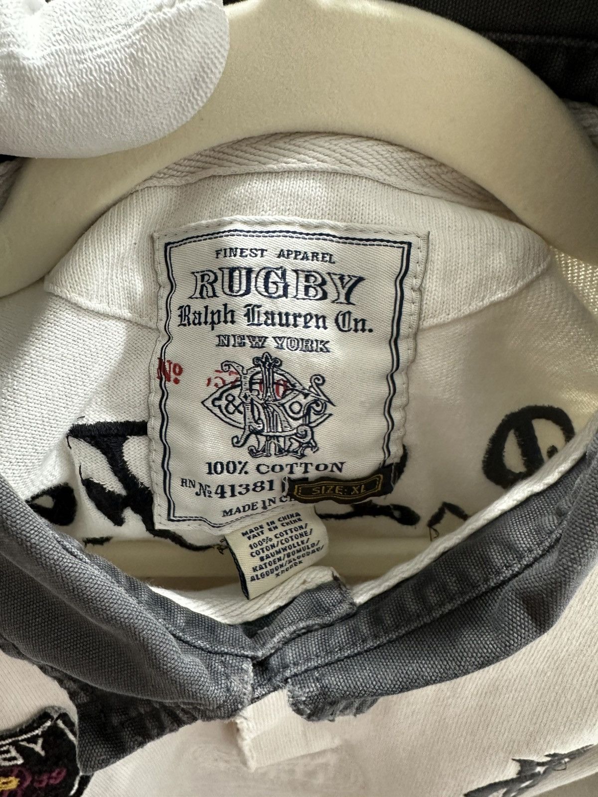Rugby Ralph Lauren Rugby Ralph Lauren R.L.F.C Rugby Off-White XL Size US XL / EU 56 / 4 - 7 Thumbnail