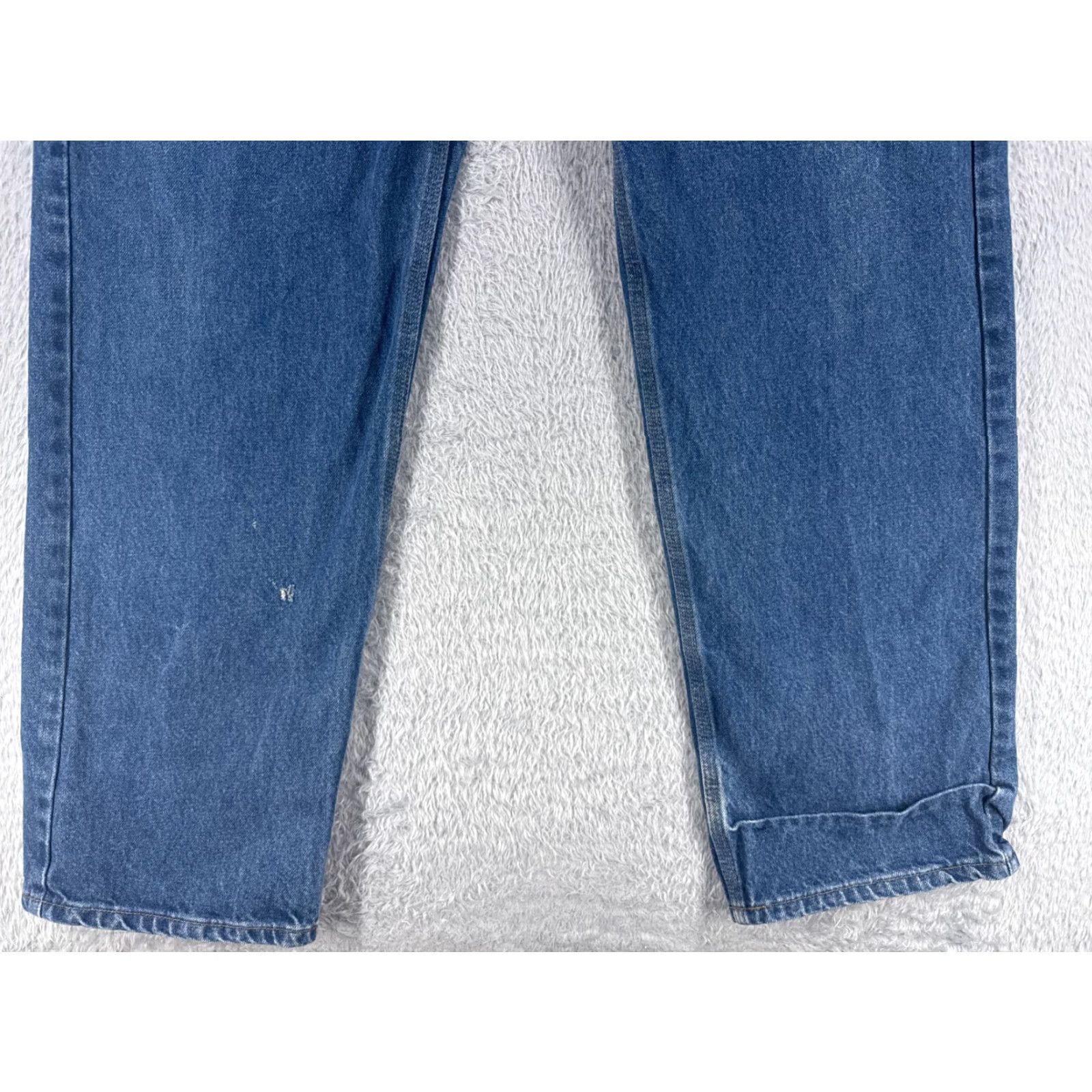 Carhartt Jeans Adult 40 Blue Denim 100% Cotton Relaxed Fit Straight 38x32