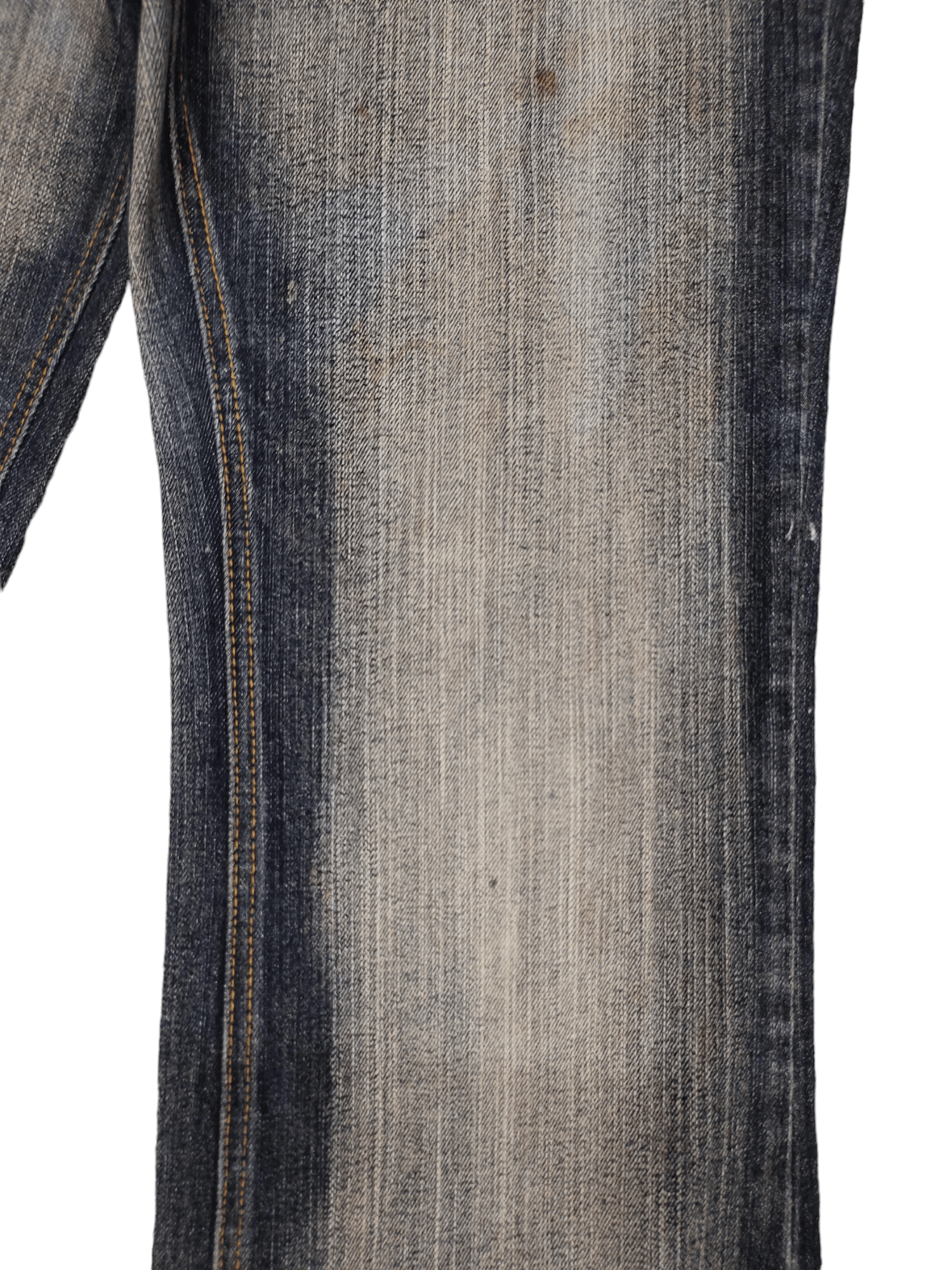 If Six Was Nine × Le Grande Bleu (L.G.B.) × Tornado Mart Flare Jeans Jouer Aur Faded Wash Denim Bootcut Y2k Size US 32 / EU 48 - 6 Thumbnail