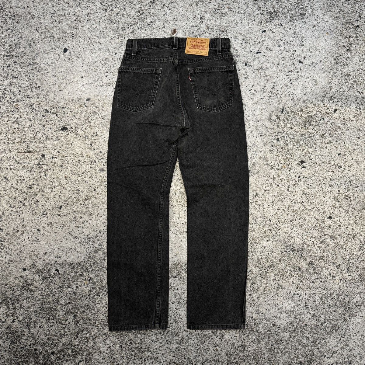 Levi's 90s Levi's 505 Faded Black Denim Jeans ERD Grunge Hedi Size US 29 - 2 Thumbnail