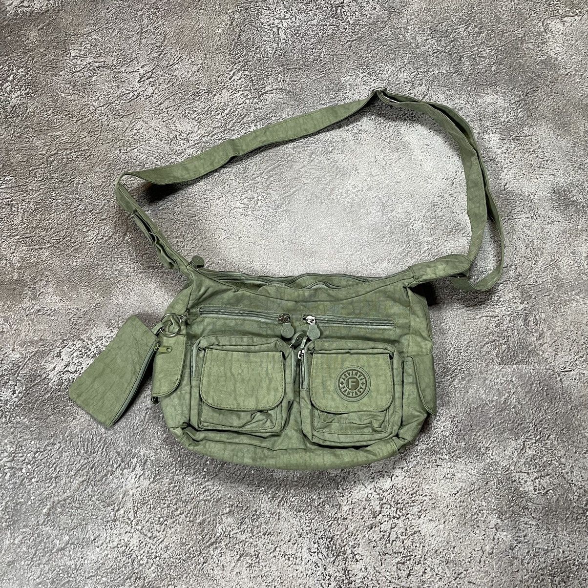 Vintage Vintage 90s Japanese Nylon Shoulder Bag Alt Goth Punk OS Size ONE SIZE - 2 Thumbnail
