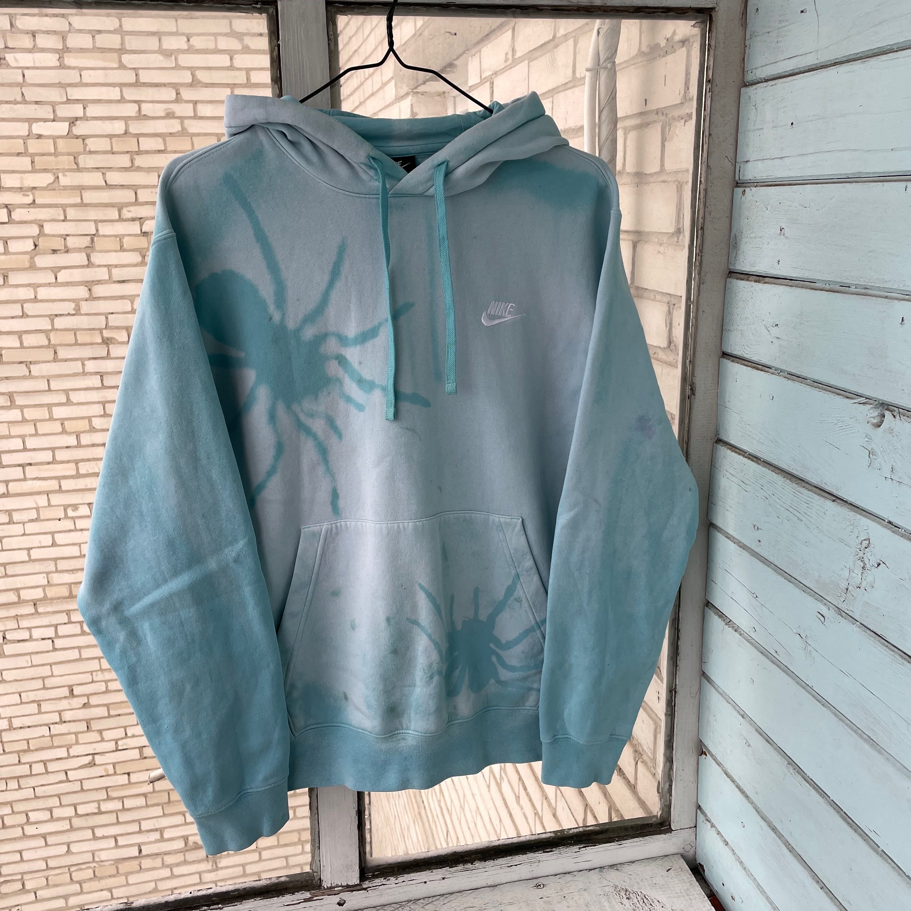 Nike Nike Custom hoodie spider faded patern bleached y2k opium Size US M / EU 48-50 / 2 - 5 Thumbnail