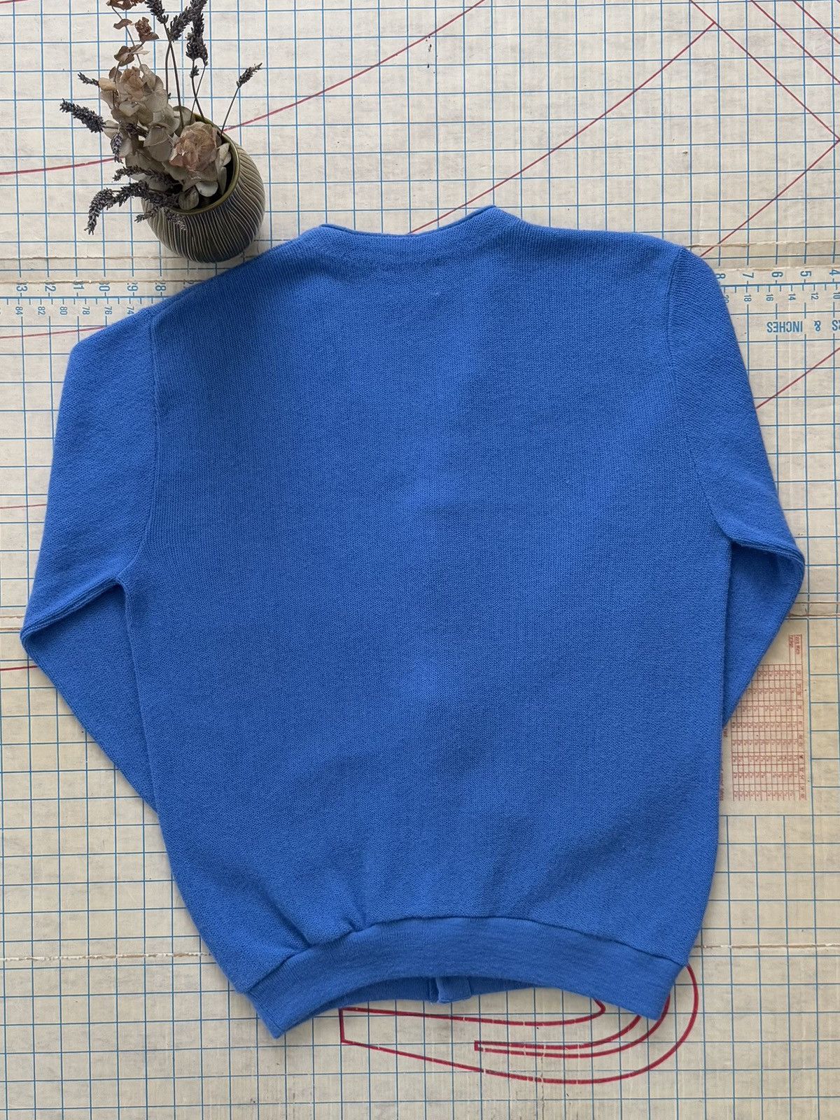 Jantzen × Vintage Vintage Jantzen Knit Cardigan Sweater Blue Mens Size Large Size US L / EU 52-54 / 3 - 10 Thumbnail