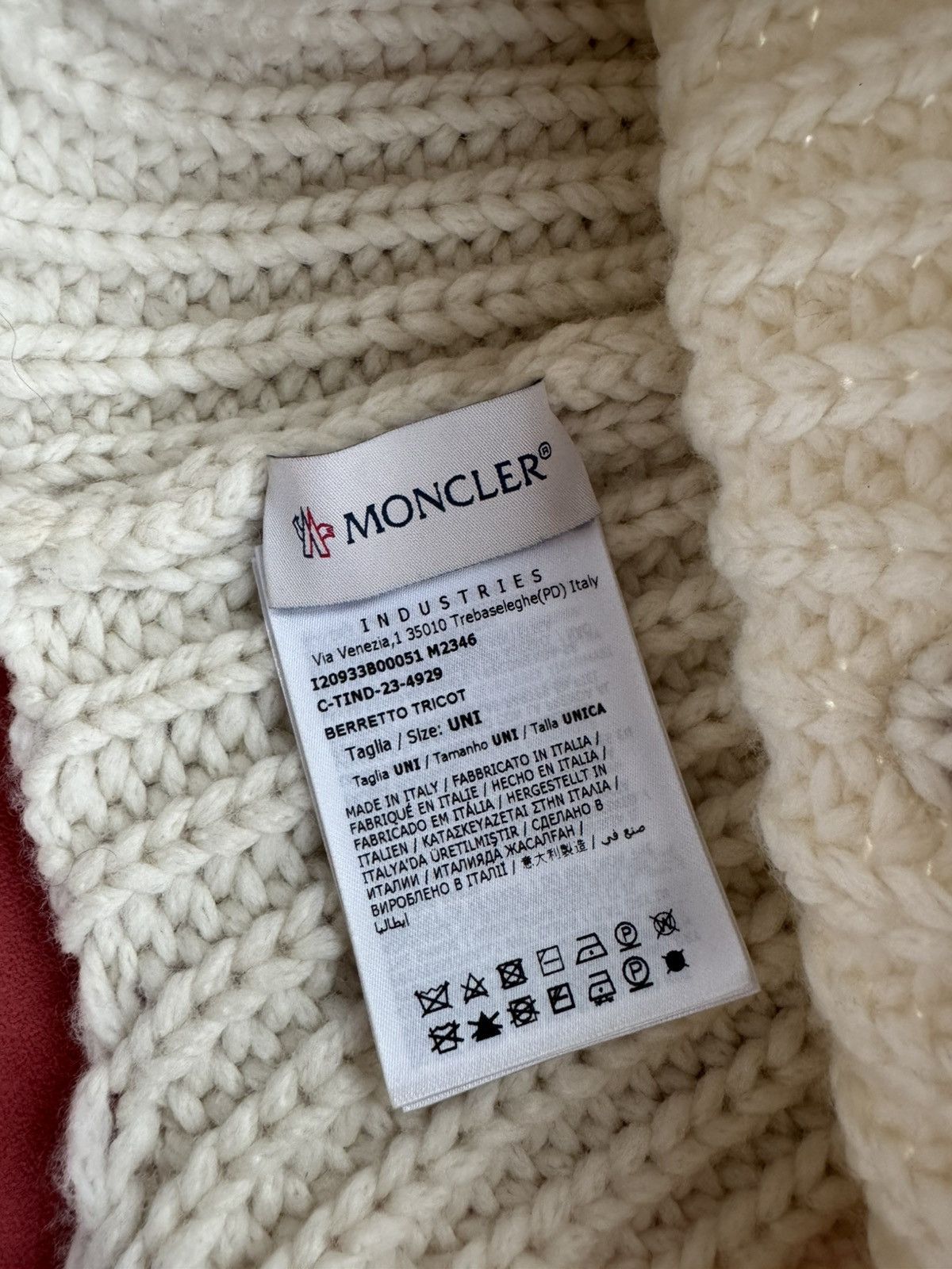 Moncler Moncler pom pom wool knit hat, NEW Size ONE SIZE - 4 Thumbnail