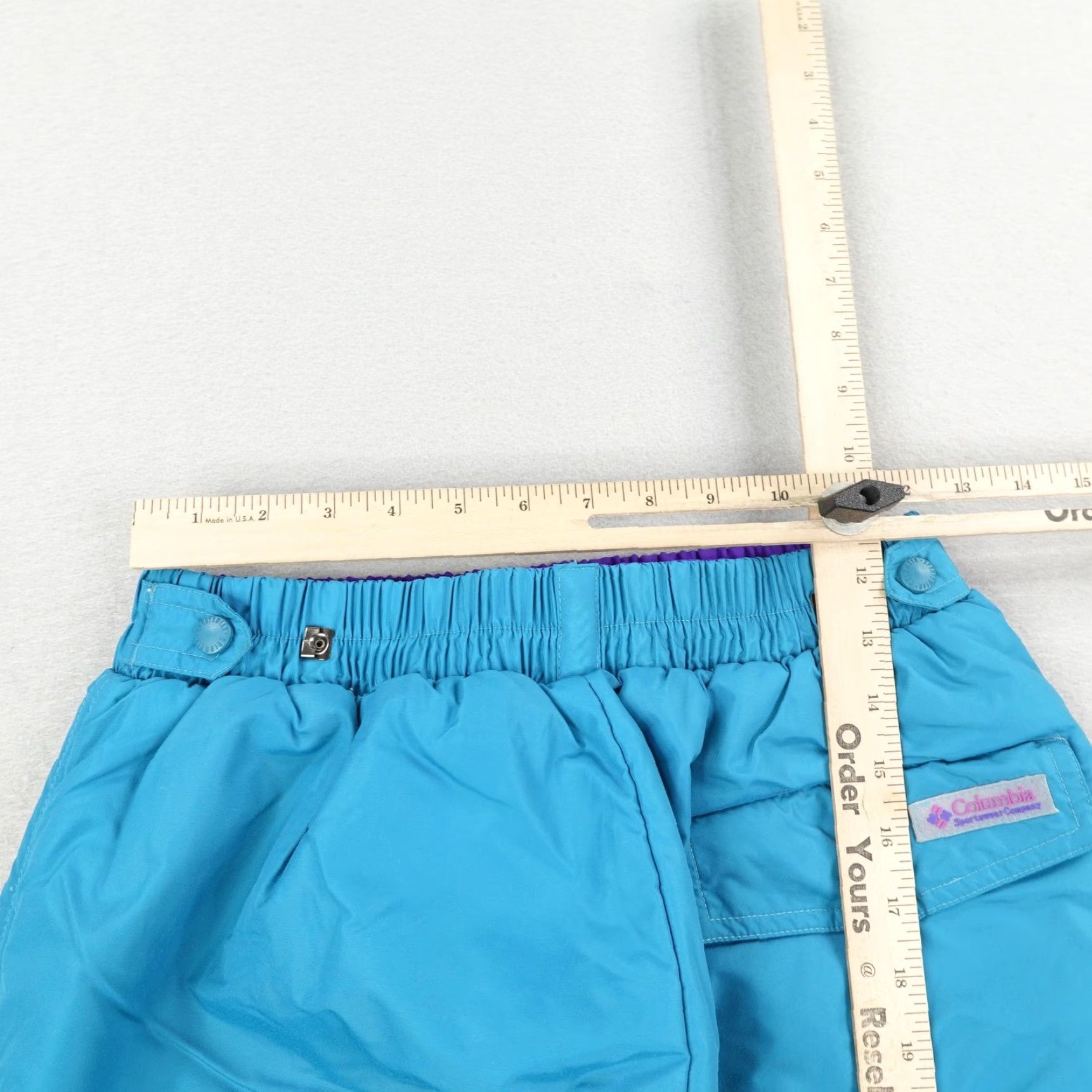 Vintage VINTAGE Columbia Snow Pants Womens Large Blue Teal Insulated Size 36" / US 14 / IT 50 - 7 Thumbnail