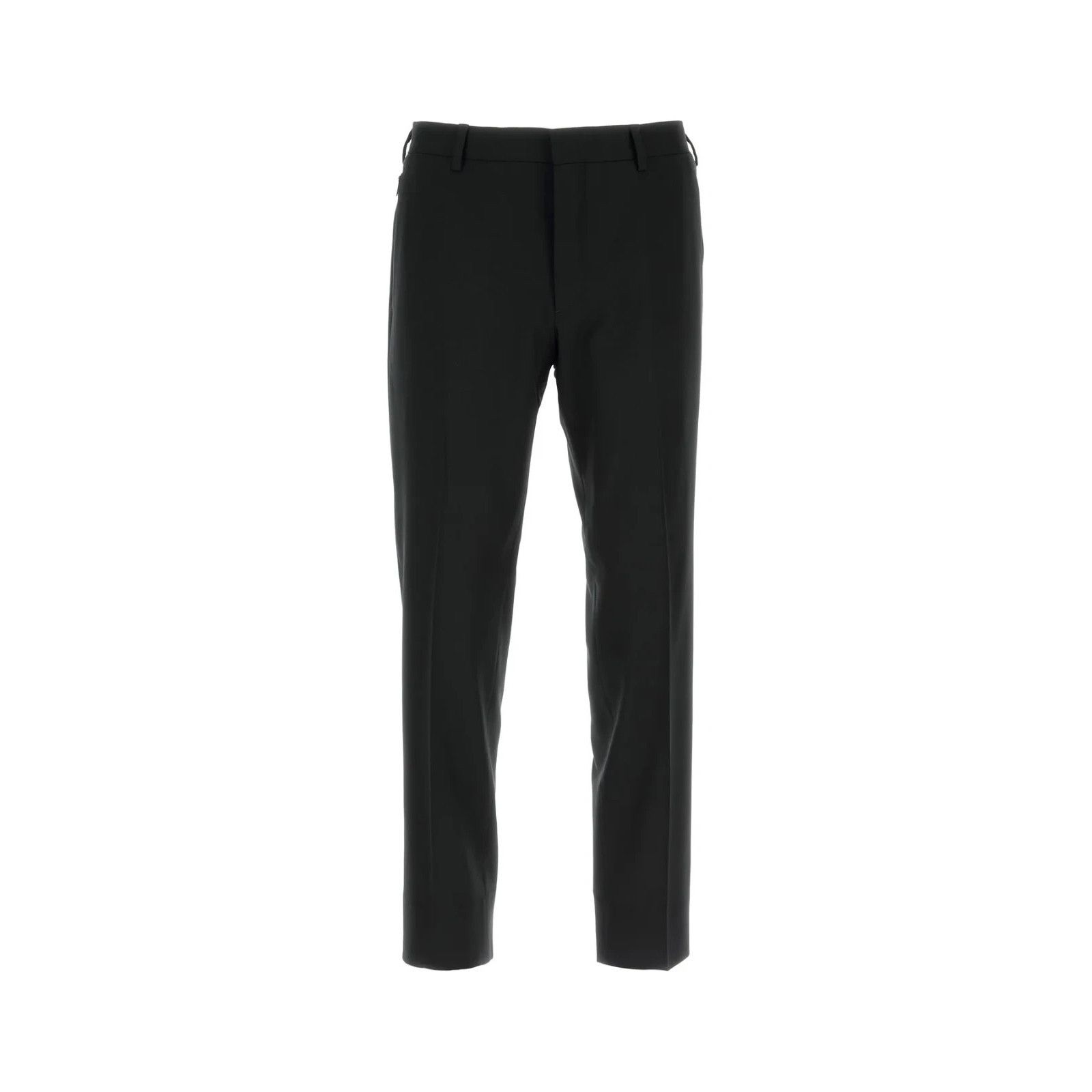 Prada PRADA Black Stretch Wool Pants New & Authentic (Men's size:U Size US 36 / EU 52 - 1 Thumbnail