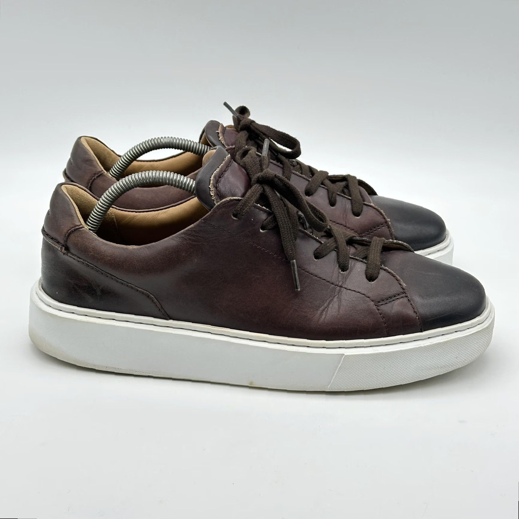 Clarks Clarks Hero Lite Lace Mens Size 11 M Brown Leather Low Top Casual Comfort Shoe Size US L / EU 52-54 / 3 - 5 Thumbnail
