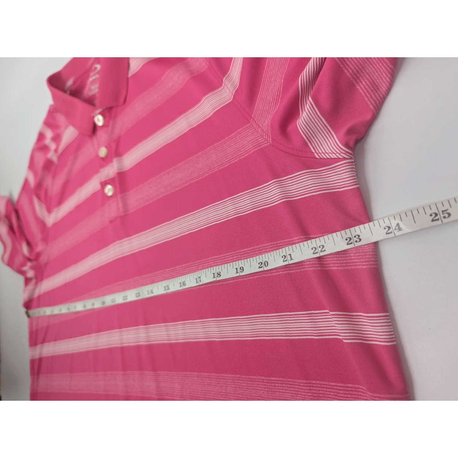Oakley OAKLEY Polo Golf Shirt Pink Stripe Men's XL Regular Fit Hydrolix Casual Size US XL / EU 56 / 4 - 6 Thumbnail
