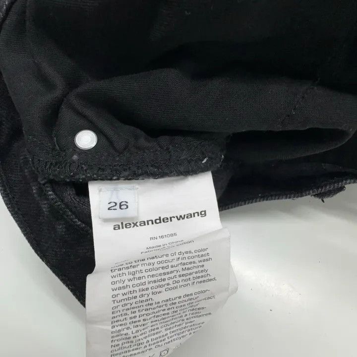 Alexander Wang Alexander Wang High-Waisted Black Denim Pants - Size 26" / US 2 / IT 38 - 4 Thumbnail