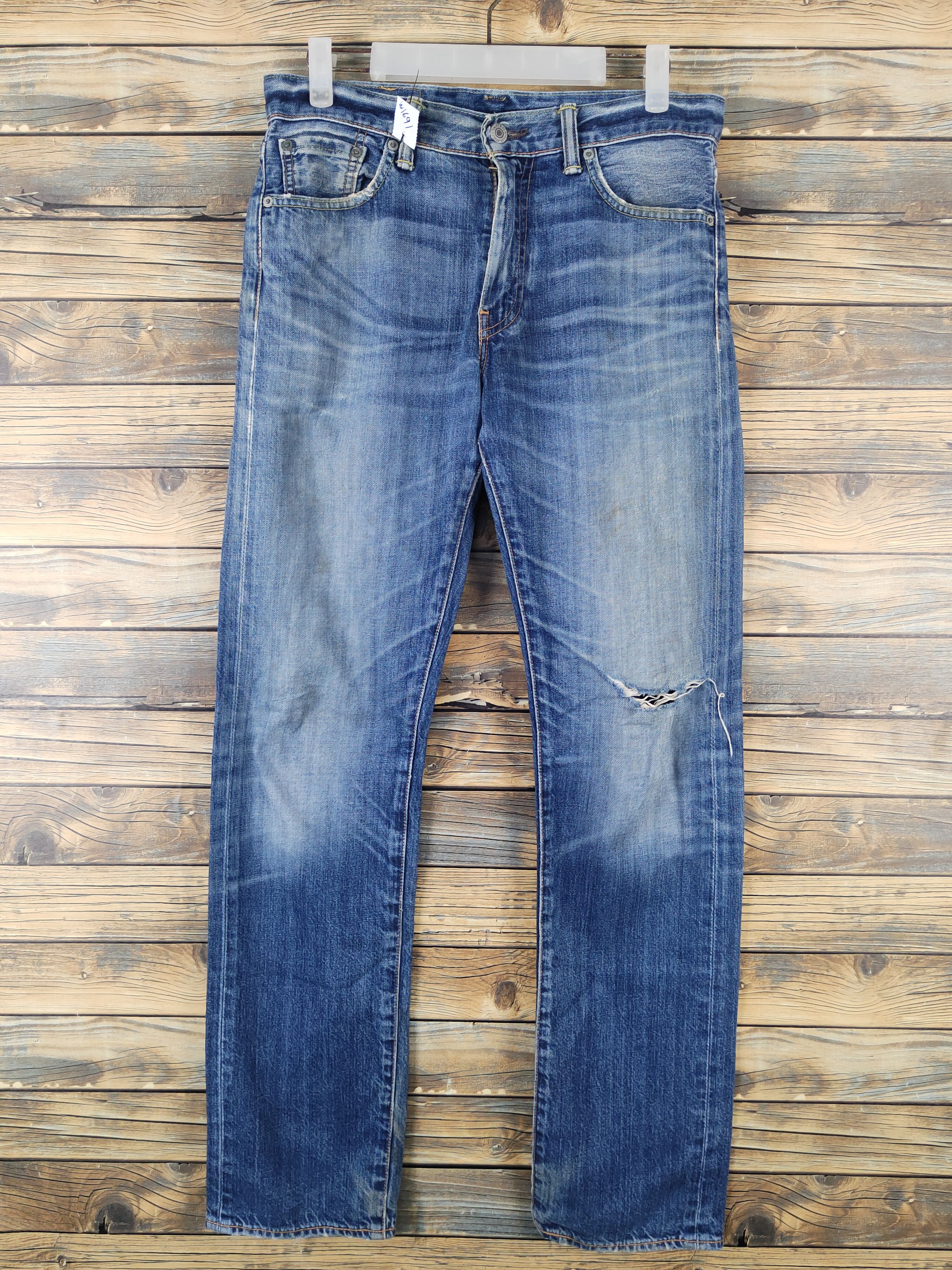 Levi's Blue Distressed Ripped Jeans #W1691
