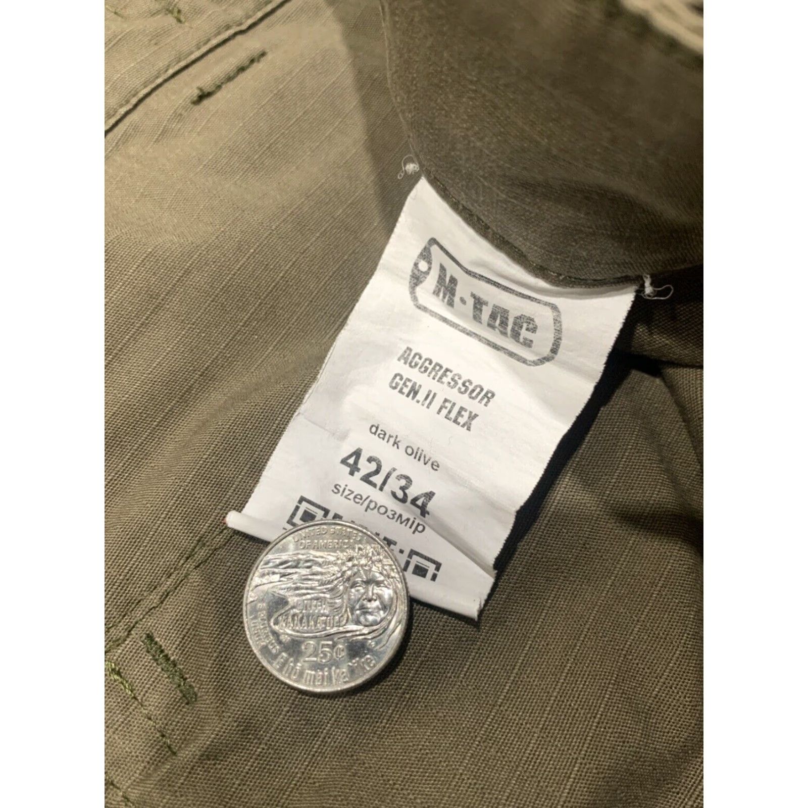 Olive M-TAC Aggressor Gen II Flex Cargo Pants Men’s 42x32 Dark Olive Green Tactical Utility Army Military Size US 42 / EU 58 - 3 Thumbnail