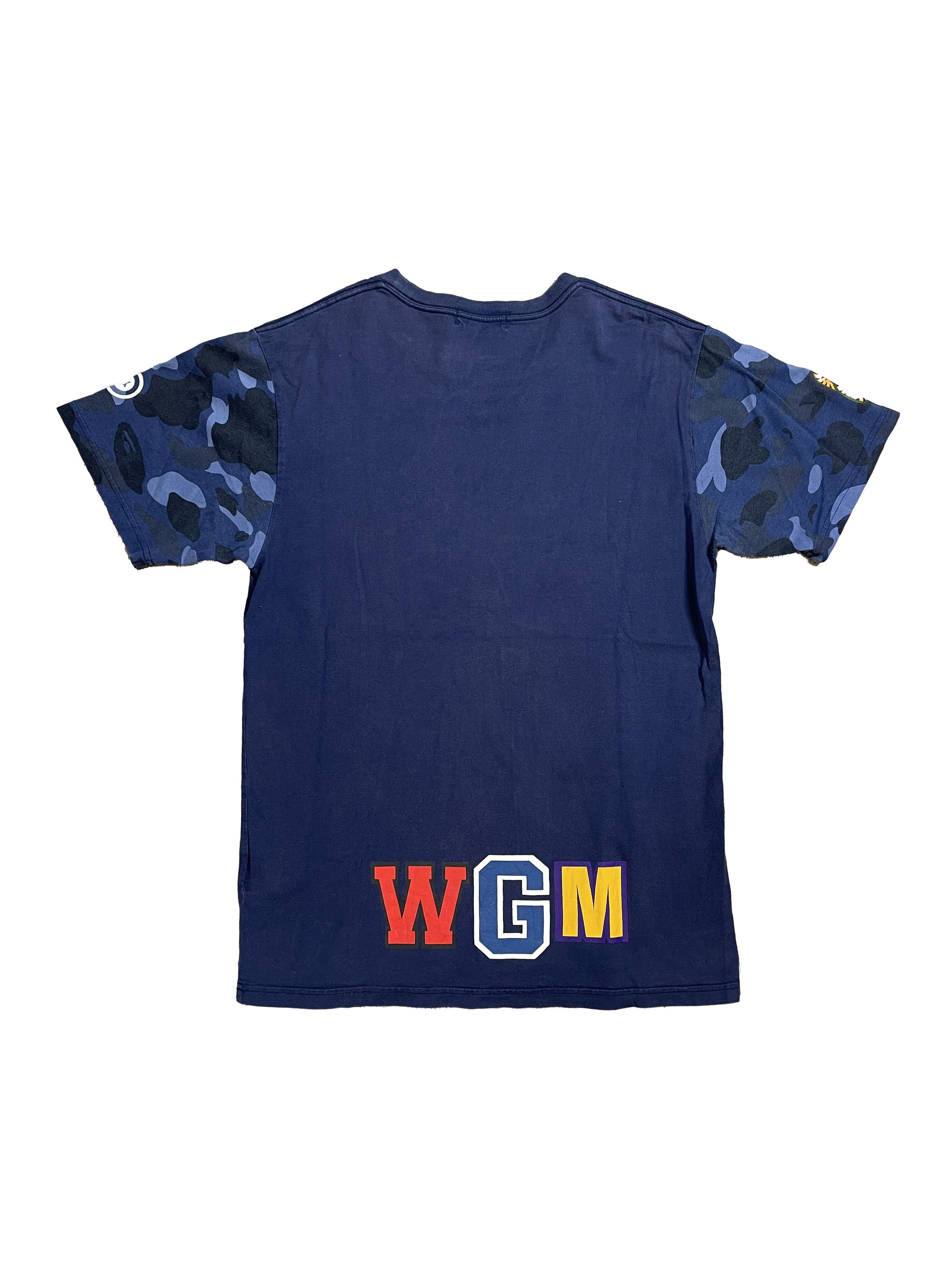 Bape Bape Shark MGM Blue Camo Tee Shirt Size US XL / EU 56 / 4 - 2 Thumbnail