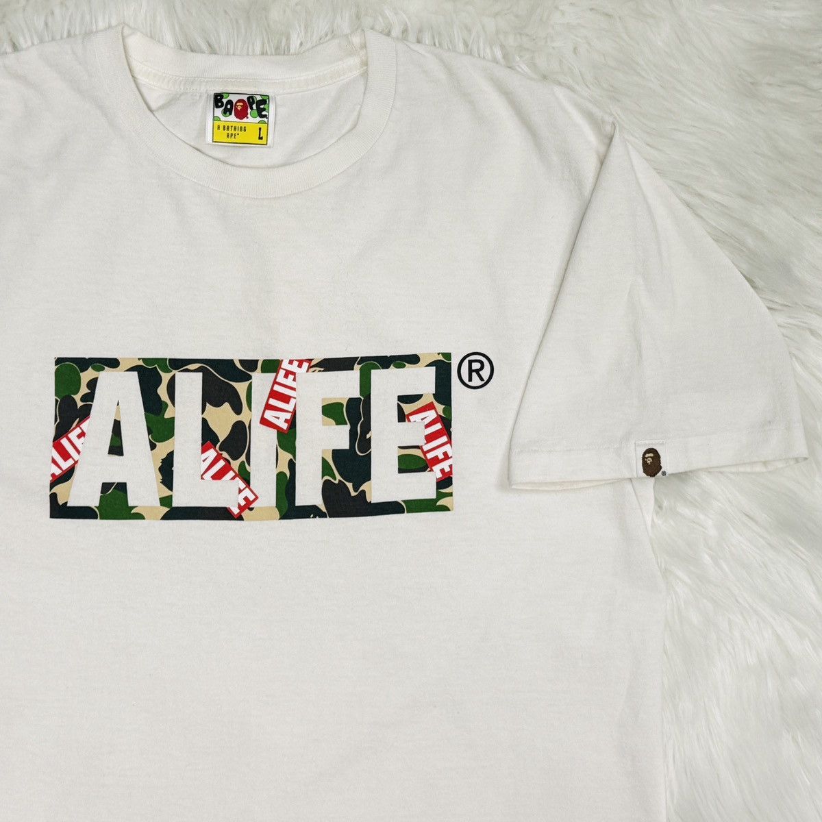 Bape ALIFE x BAPE 1st Camo Box Logo T-Shirt - Y2K Made in Japan Size US L / EU 52-54 / 3 - 1 Thumbnail