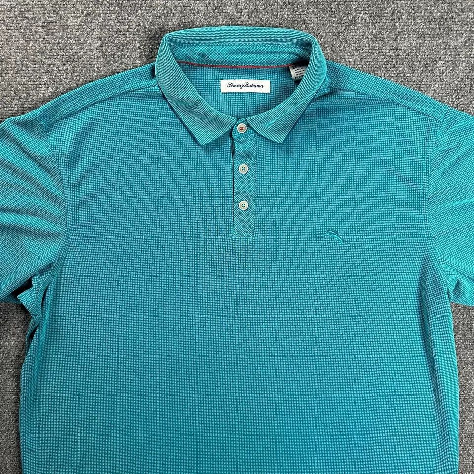 Tommy Bahama Tommy Bahama Polo Shirt Mens XL Golf Rugby Waffle Knit Size US XL / EU 56 / 4 - 2 Thumbnail