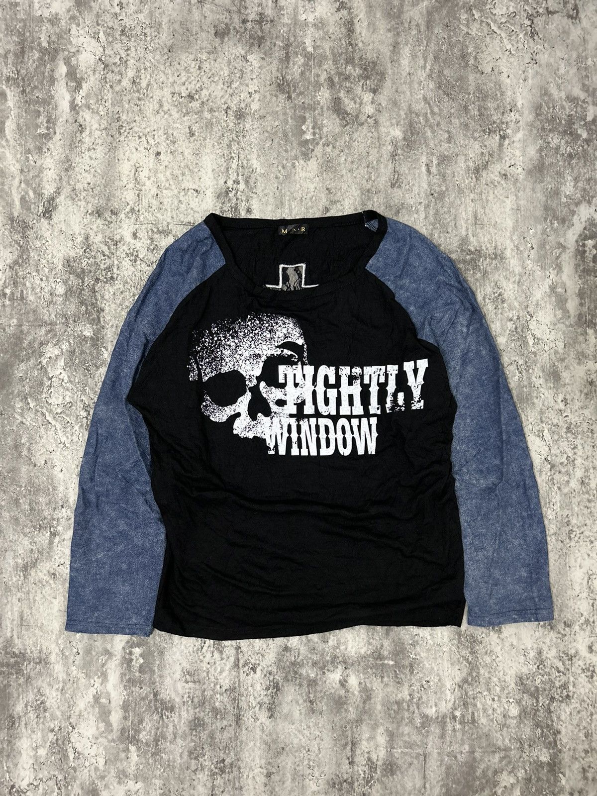 If Six Was Nine × Japanese Brand × Le Grande Bleu (L.G.B.) MKR Japan Skull Mesh Cross Back Design Long Sleeve Tshirt Size US M / EU 48-50 / 2 - 3 Thumbnail