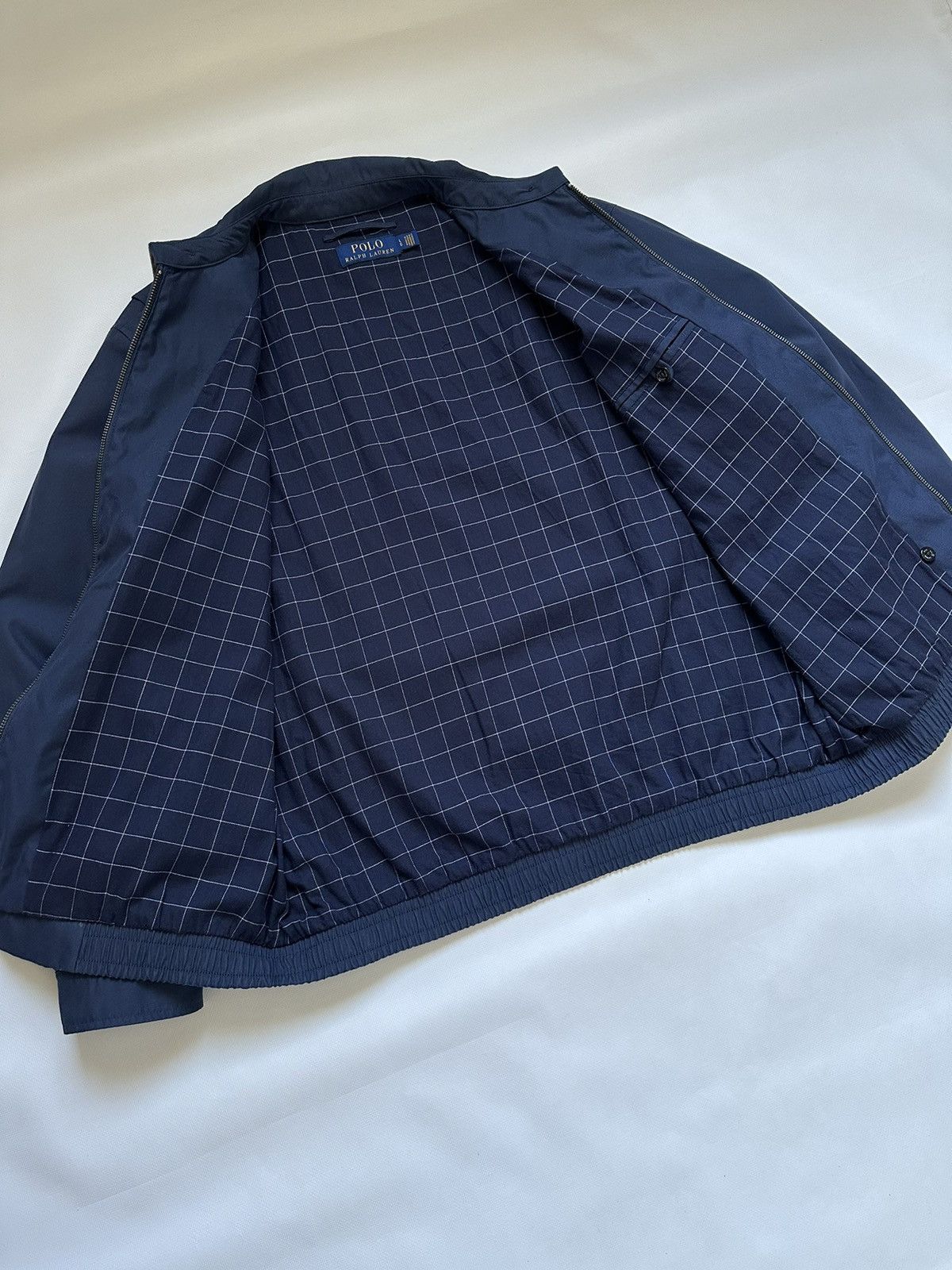 Polo Ralph Lauren Vintage Polo Ralph Lauren Blue Harrington Jacket Men's L Size US L / EU 52-54 / 3 - 8 Thumbnail