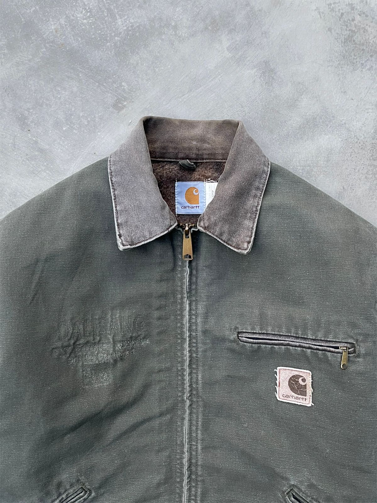 Carhartt Vintage Faded Army Green Carhartt Detroit Jacket J76-MOS🌵 Size US M / EU 48-50 / 2 - 3 Thumbnail