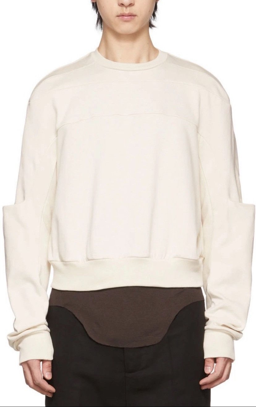 Rick Owens mainline geth crewneck sweater 08 Pearl