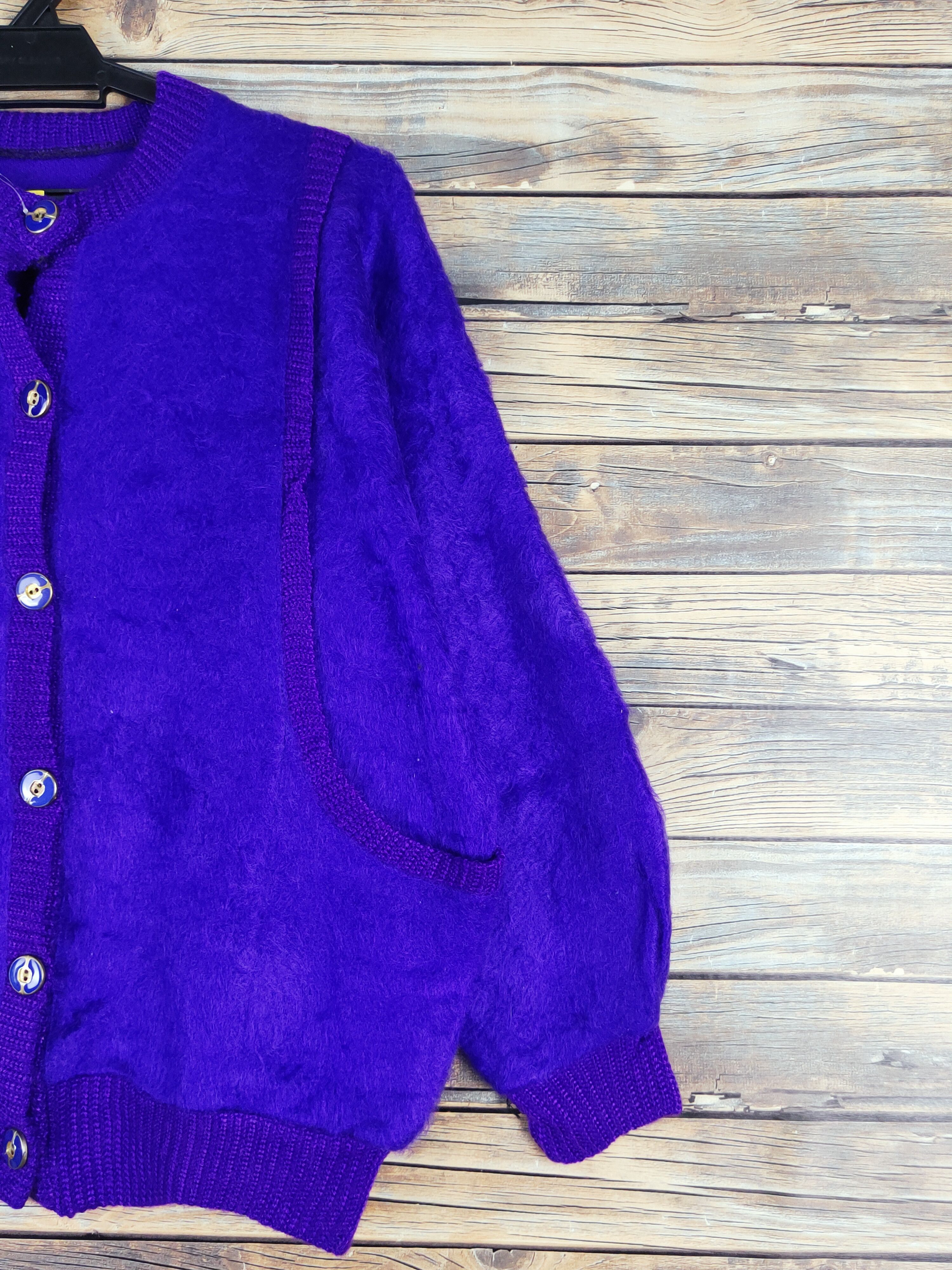 Japanese Brand Japanese Brand Purple Knitwear Cardigan #W1147 Size L / US 10 / IT 46 - 5 Thumbnail