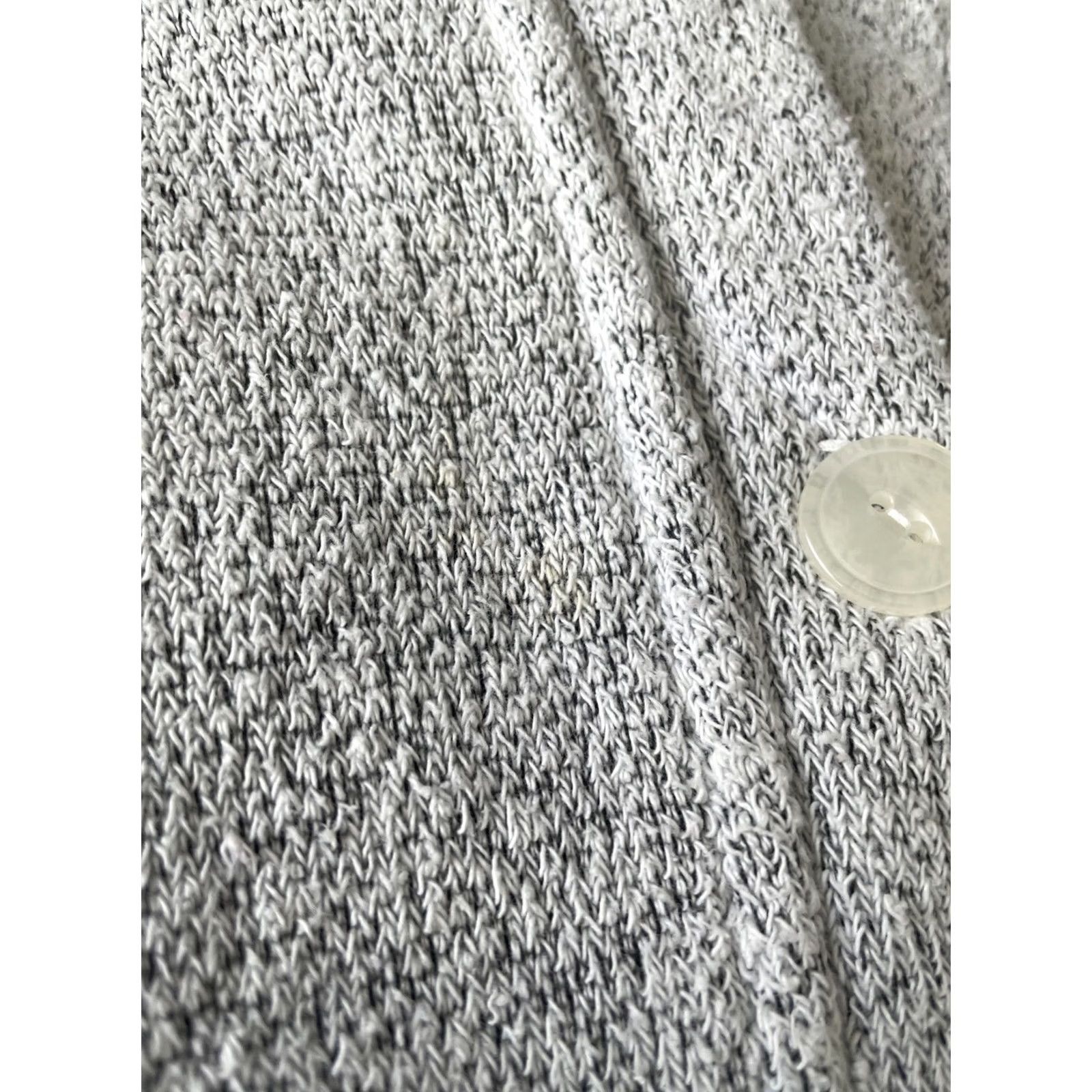Vintage VINTAGE Cardigan Sweater 2XL Gray Embroidered Women's Aces USA Terry Knit Long Sleeve Regular Fit Size XXL / US 16-18 / IT 52-54 - 6 Thumbnail