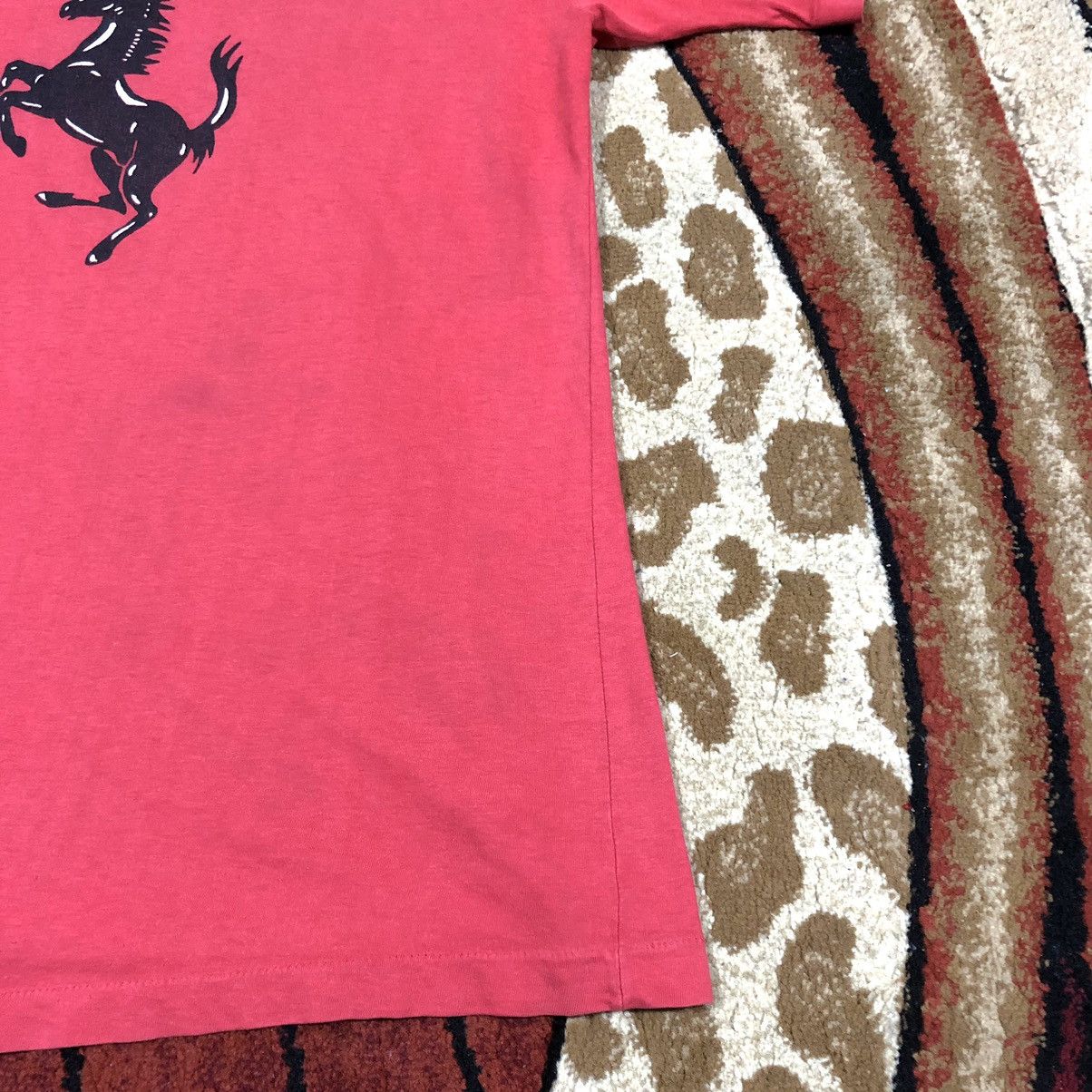 Ferrari Vintage Thrashed Faded 90s Ferrari Rare T Shirt Size US M / EU 48-50 / 2 - 7 Thumbnail