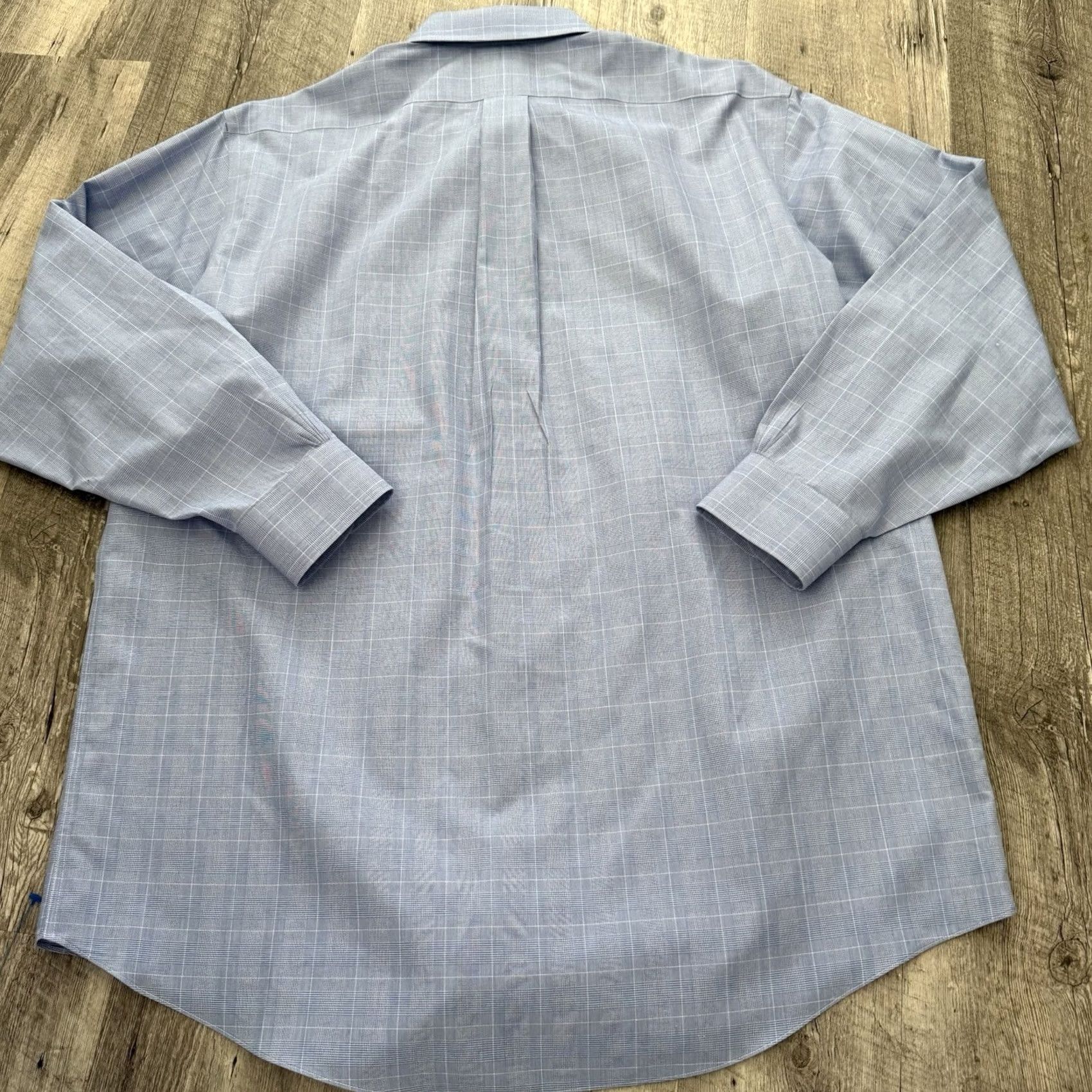 Brooks Brothers Brooks Brothers 346 Original Polo Shirt Mens 16.5 32/33 Blue Glen Plaid Non Iron Shirt Size US XL / EU 56 / 4 - 5 Thumbnail