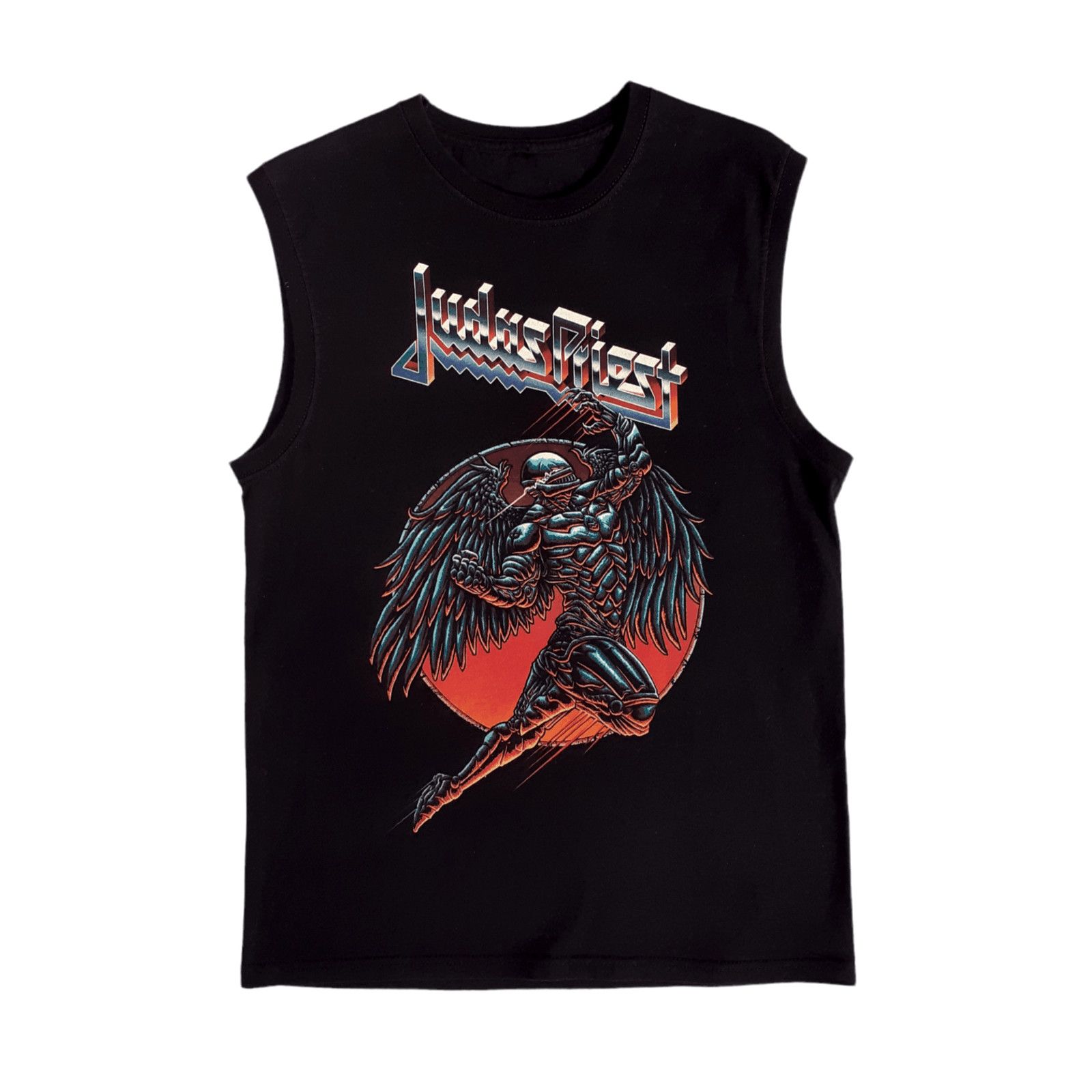 Band Tees × Judas Priest × Vintage Vintage Judas Priest Black Tank Top Print T-shirt Size US M / EU 48-50 / 2 - 1 Thumbnail