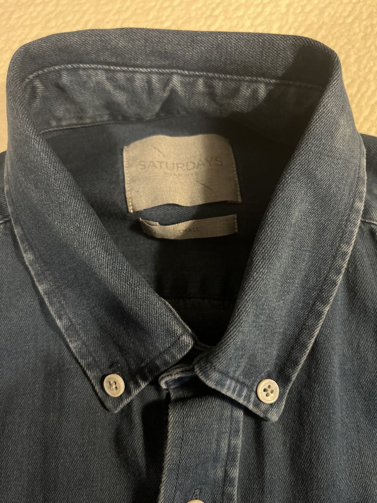 Saturdays NYC Dark denim button down shirt Size US S / EU 44-46 / 1 - 4 Thumbnail