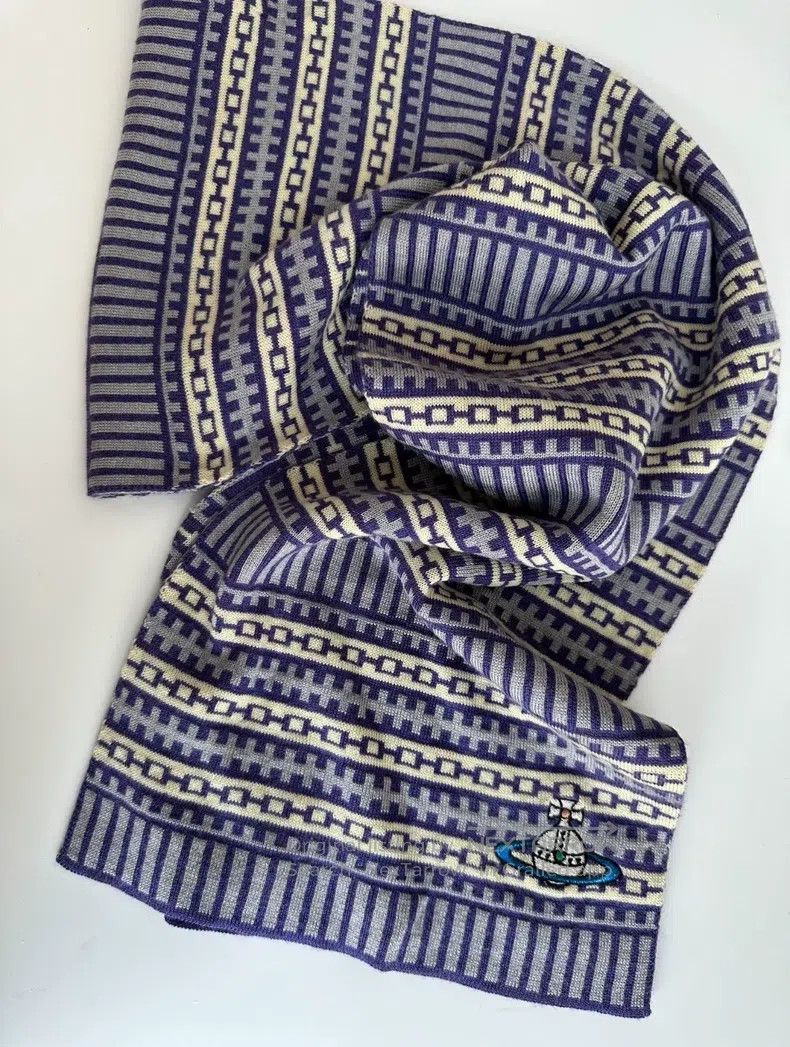 Vivienne Westwood Vivienne Westwood size 150*26cm Vintage knitted scarf Size ONE SIZE - 3 Thumbnail
